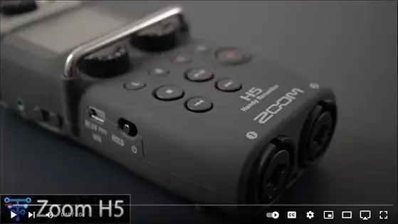 מכשיר הקלטה נייד 4 ערוצים Zoom H5
