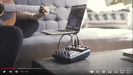 מיקסר 12 ערוצים עם אפקטים מובנים וממשק Soundcraft Notepad-12FX USB