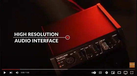 כרטיס קול Tascam US 1X2HR