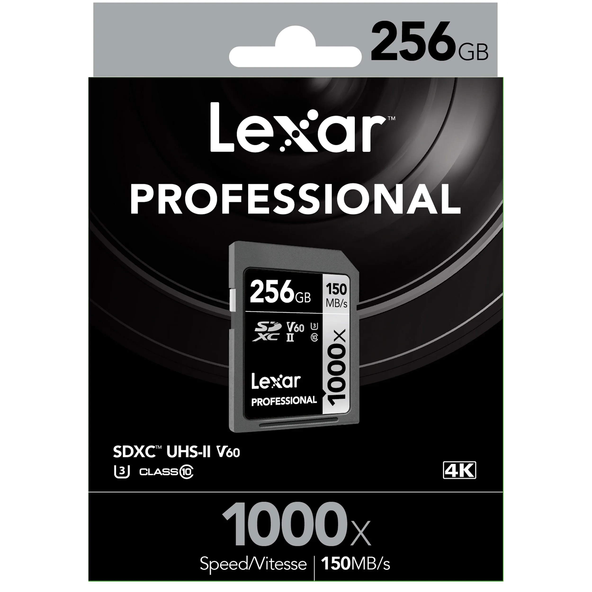 כרטיס זיכרון Lexar 256GB 1000x Professional SDXC UHS-II
