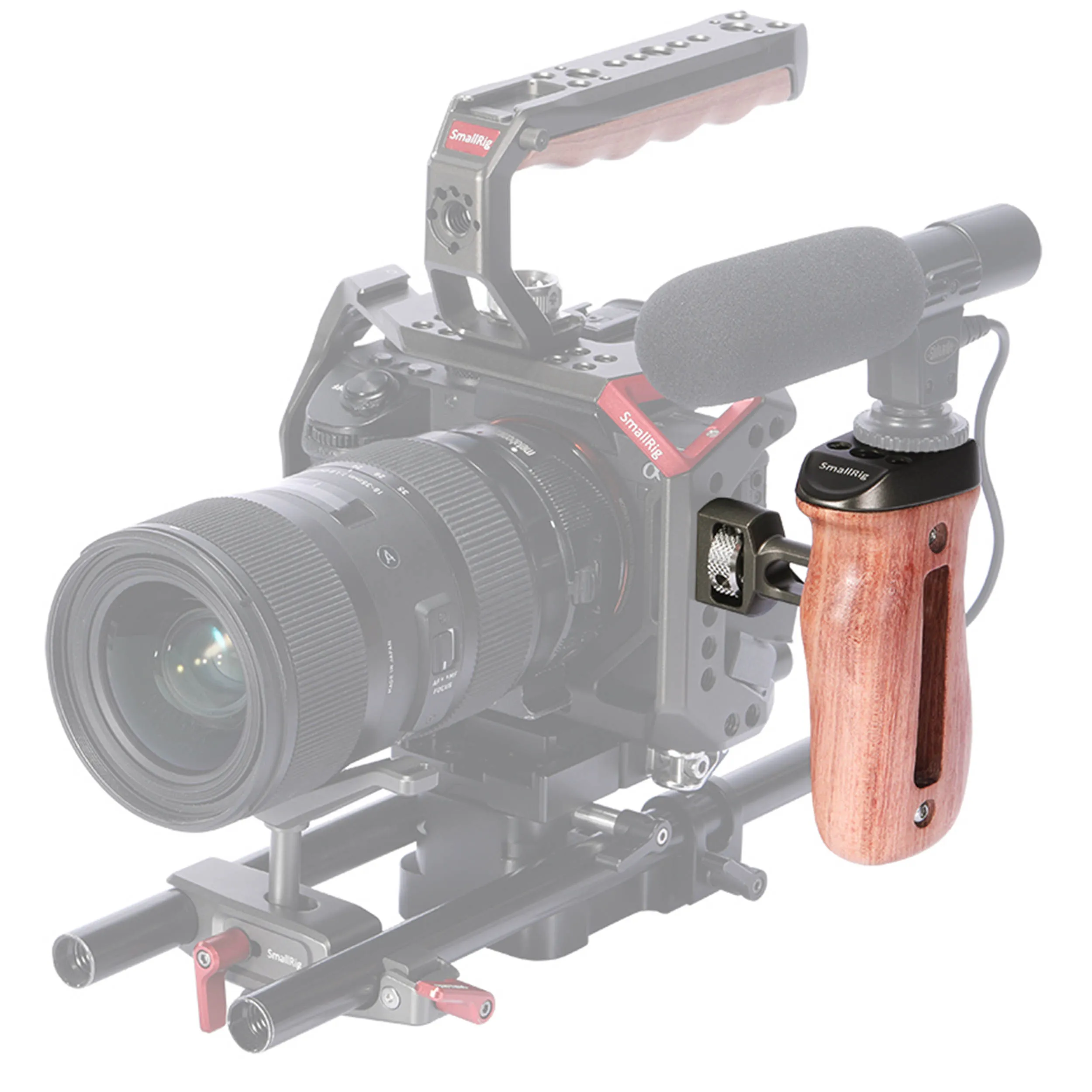 ידית עץ עם חיבור ARRI-Style מבית SmallRig HSS2642