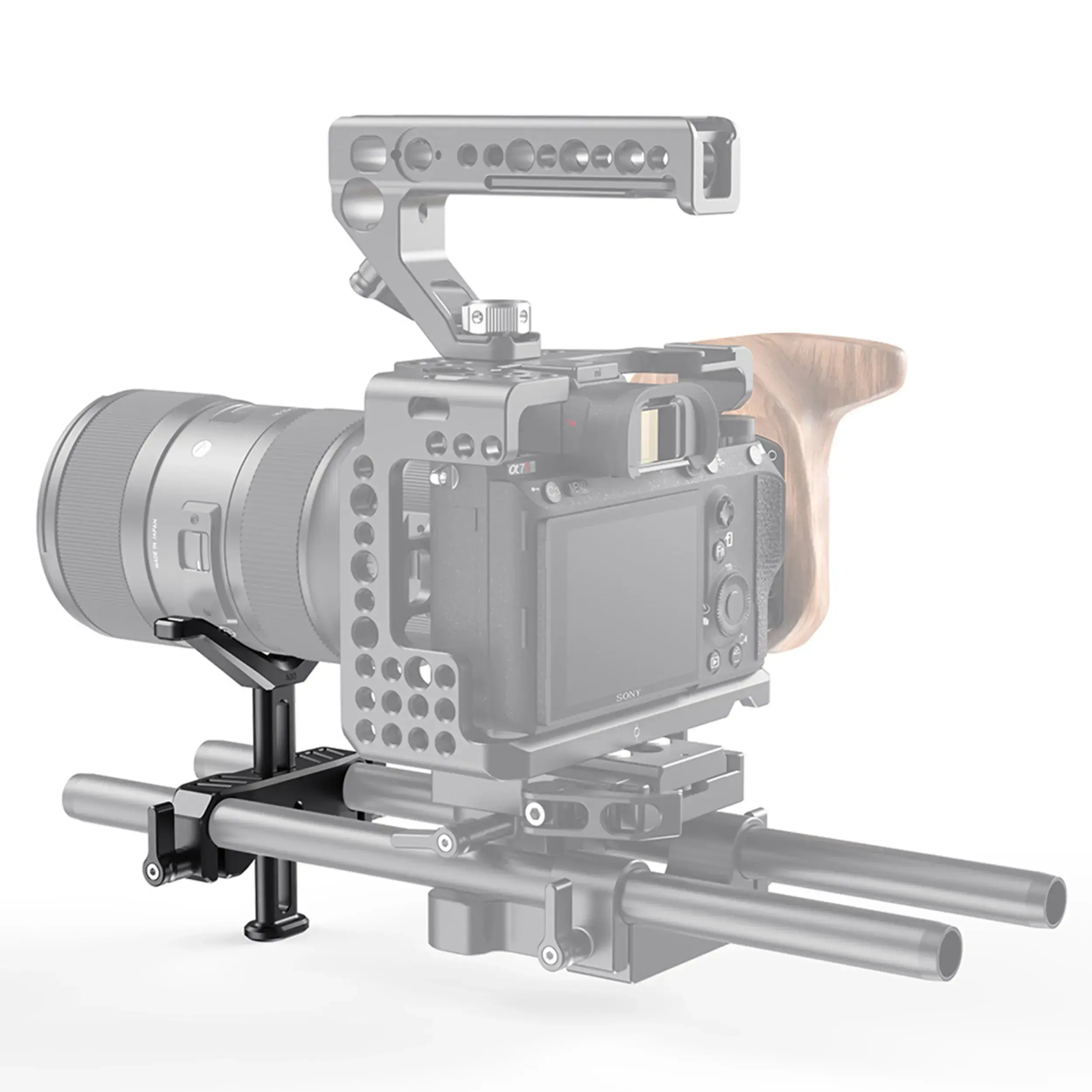 תומך עדשה אוניברסלי עם חורים 15 מ"מ SmallRig BSL2681