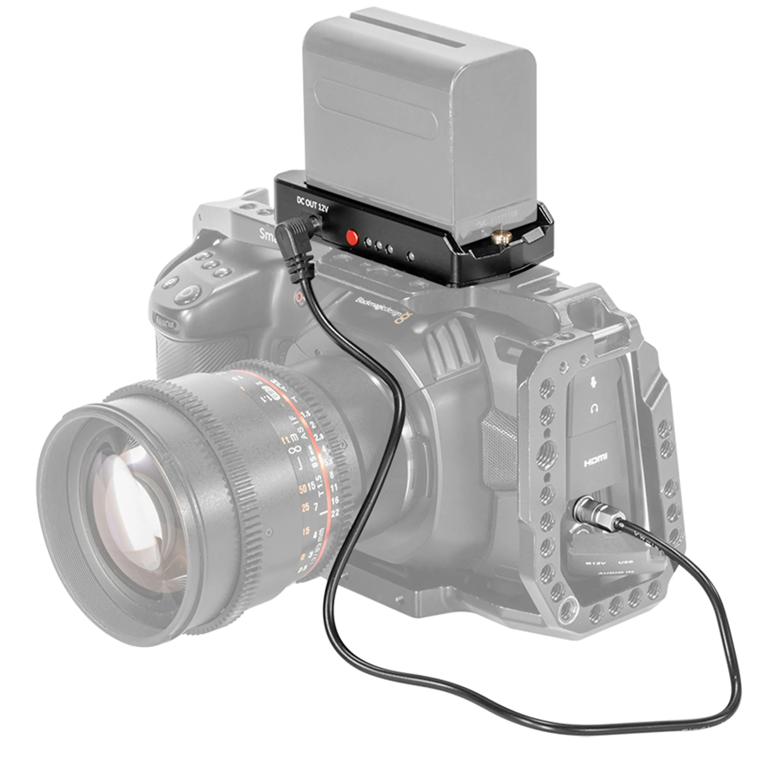 פלטת מחבר סוללות NP-F למצלמות פוקט SmallRig EB2698 4K/6K