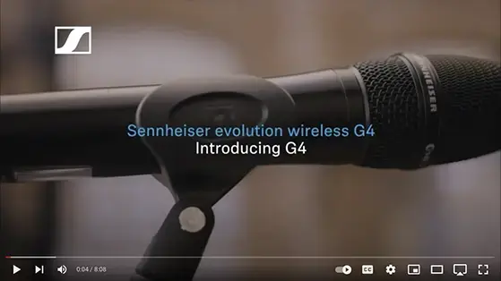 סט מערכת אלחוטית Sennheiser EW100-G4