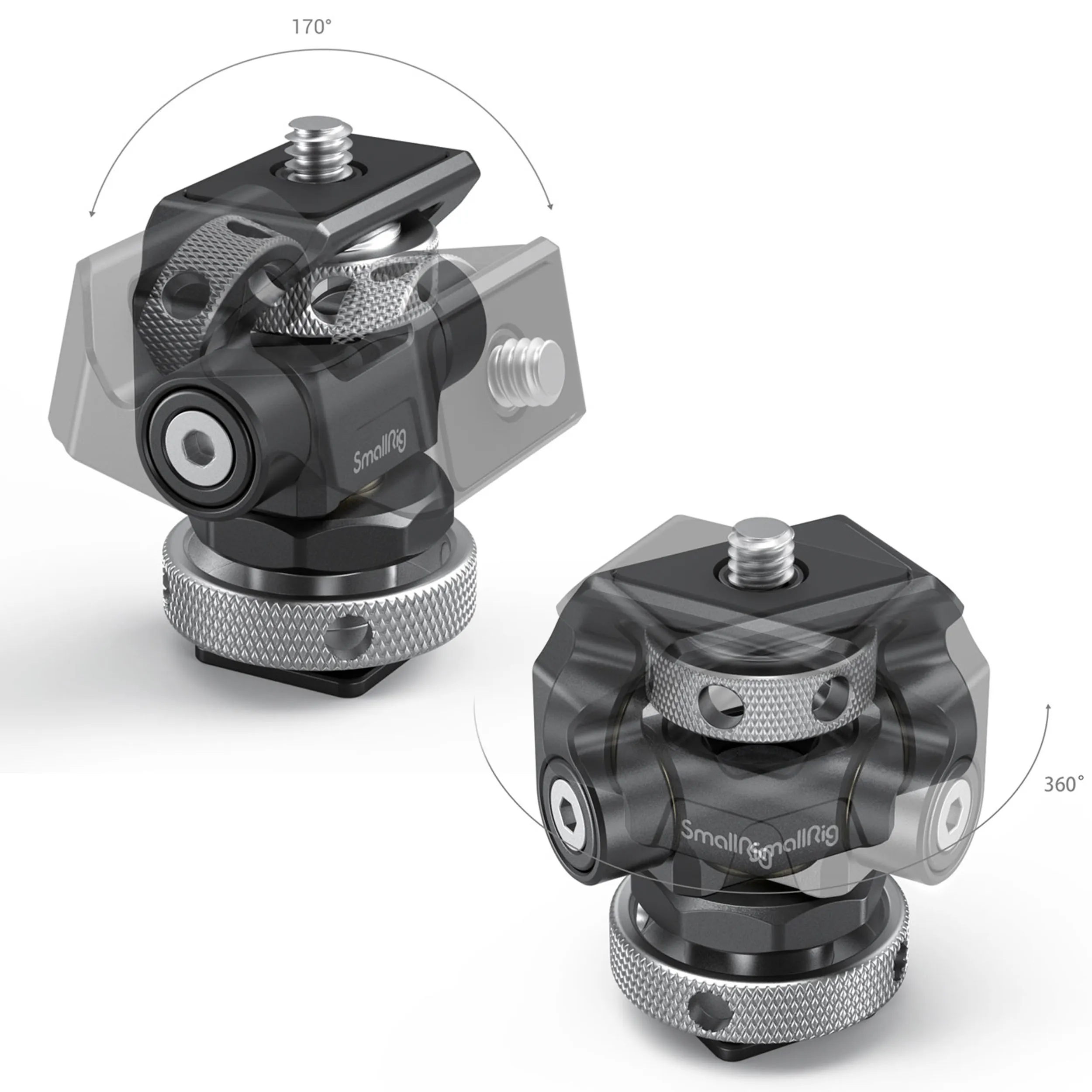 בסיס מסתובב למוניטור עם חיבור נעל קרה SmallRig 2905