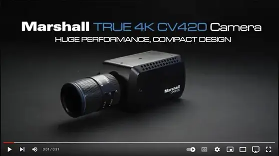 מצלמת 4K קומפקטית Marshall CV420-CS 12G-SDI/HDMI