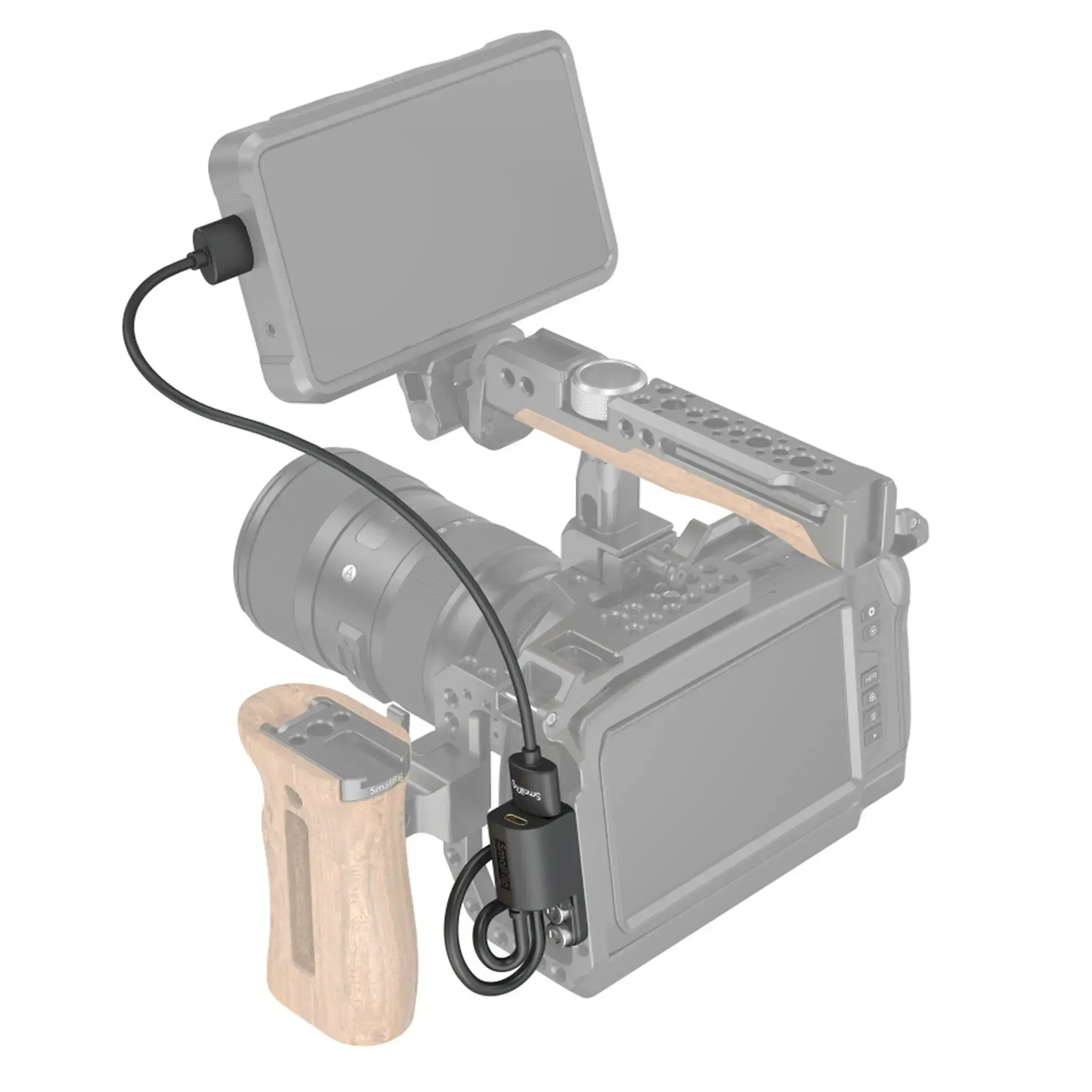 מחבר מאריך לכלוב HDMI & Type-C למצלמות BMPCC 4K&6K דגם SmallRig 2960