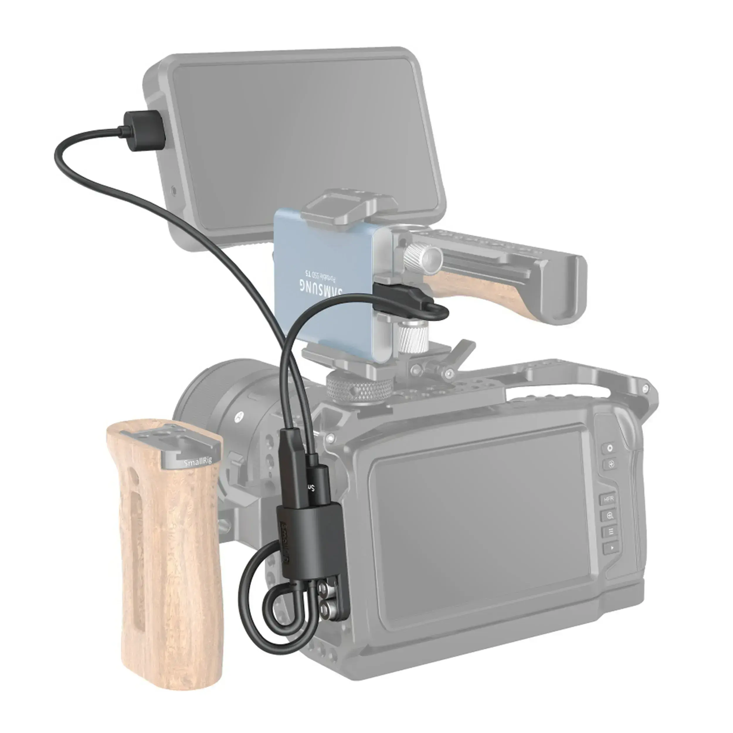 מחבר מאריך לכלוב HDMI & Type-C למצלמות BMPCC 4K&6K דגם SmallRig 2960