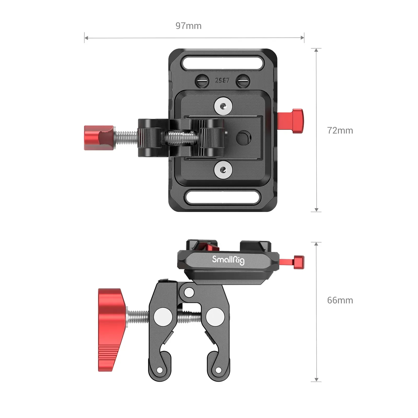 בסיס V-Mount עם תופסן SmallRig 2989
