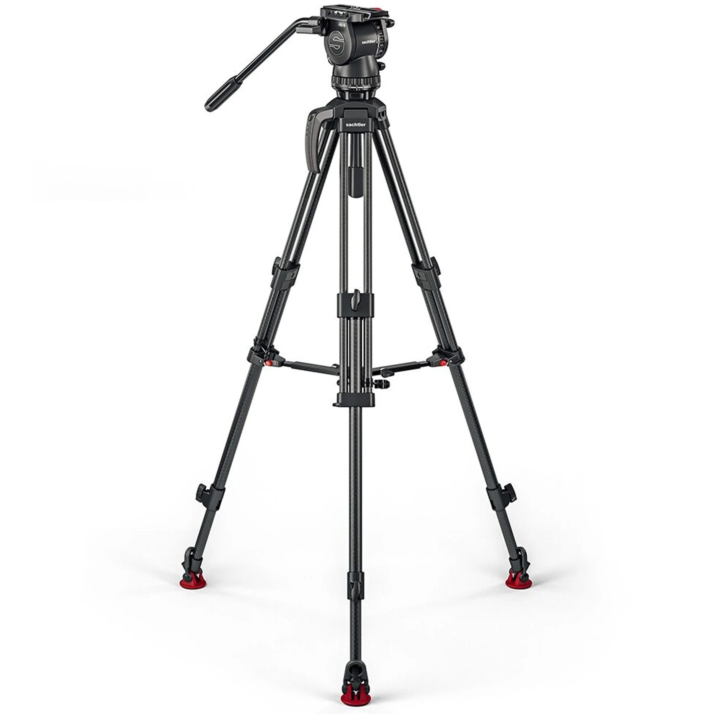 חצובת וידאו סיבי פחמן ספרדר אמצעי Sachtler FSB 6 MKII