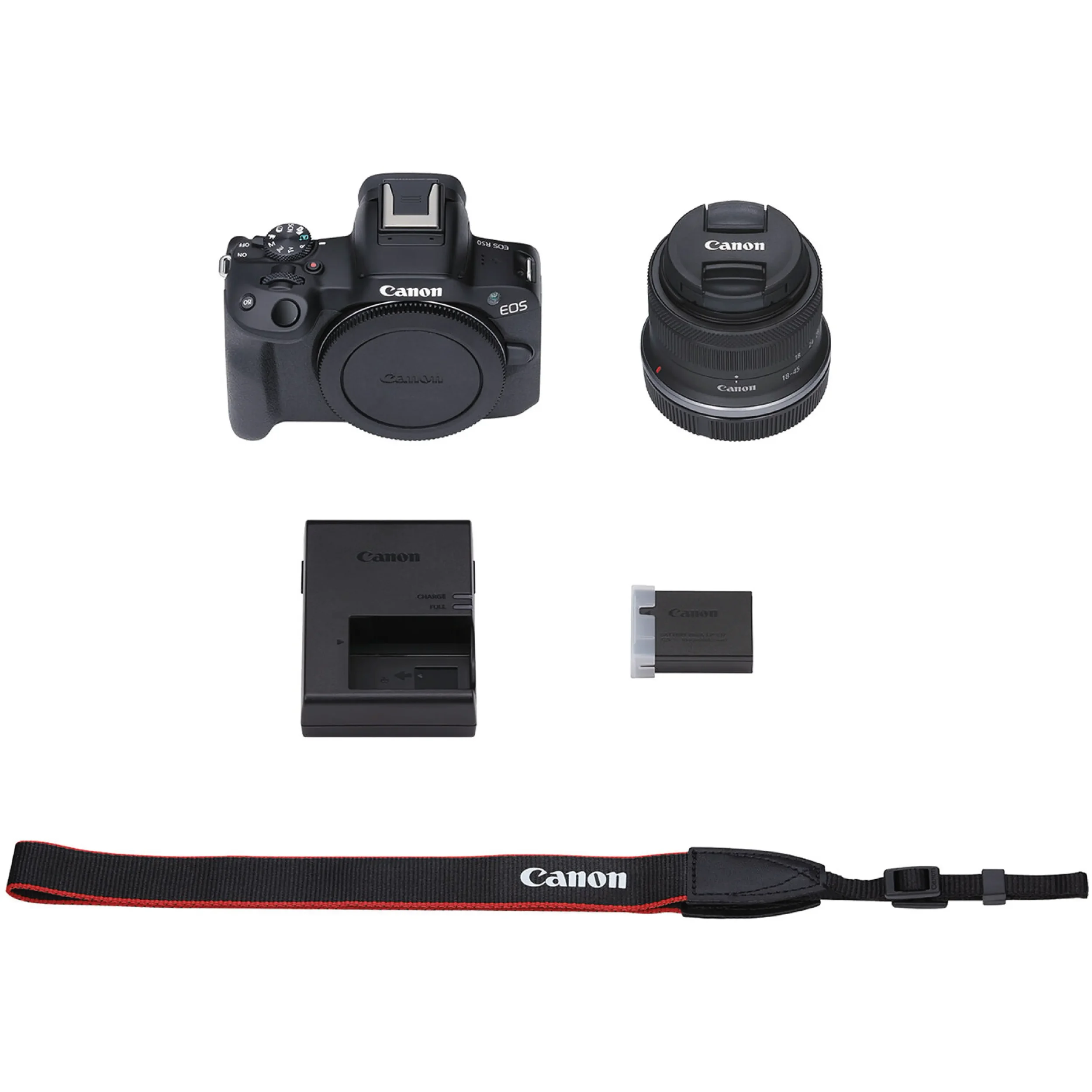 גוף מצלמה Canon R50 ועדשה RF-S 18-150mm