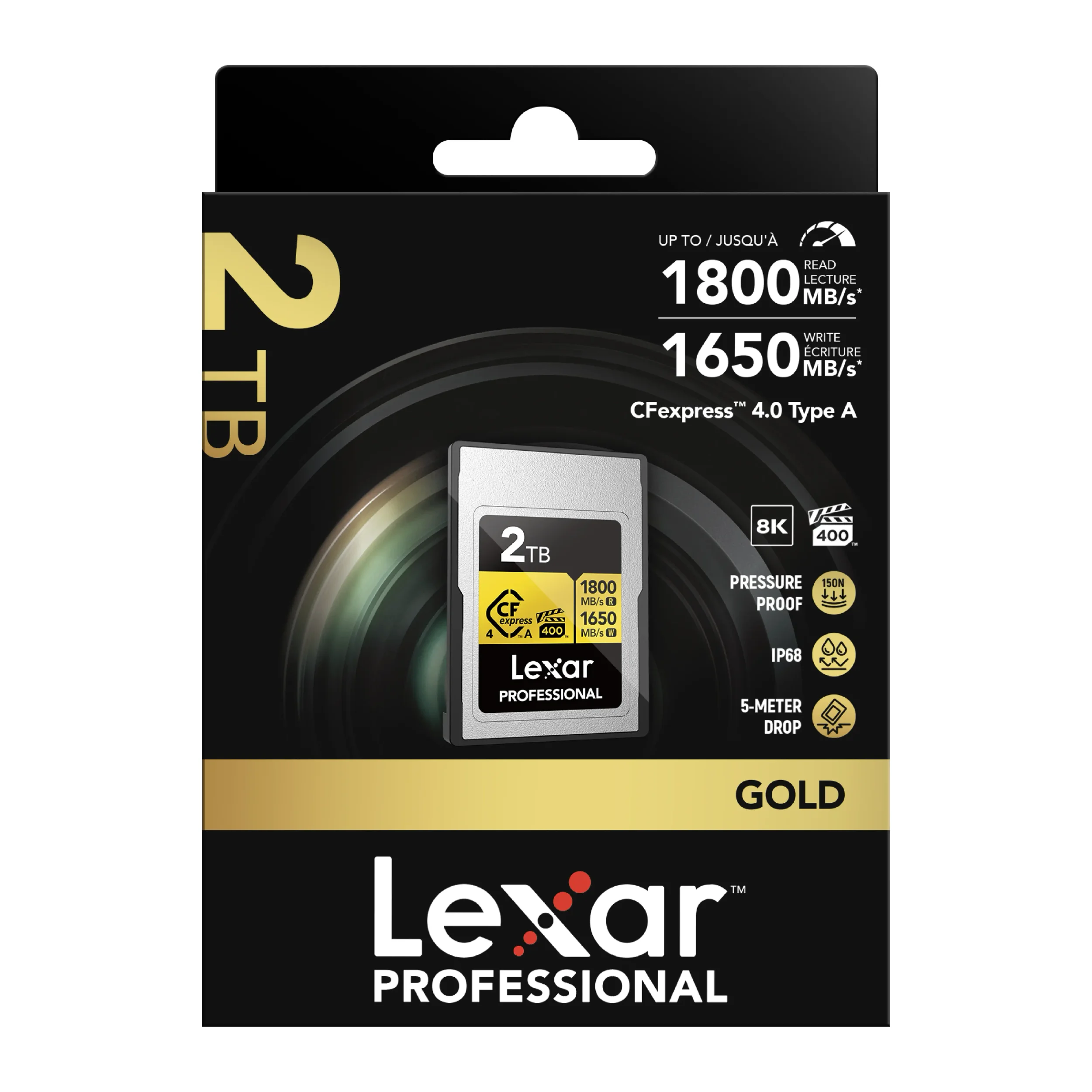 כרטיס זיכרון Lexar® Professional  2TB CFexpress™ 4.0 Type A card Gold