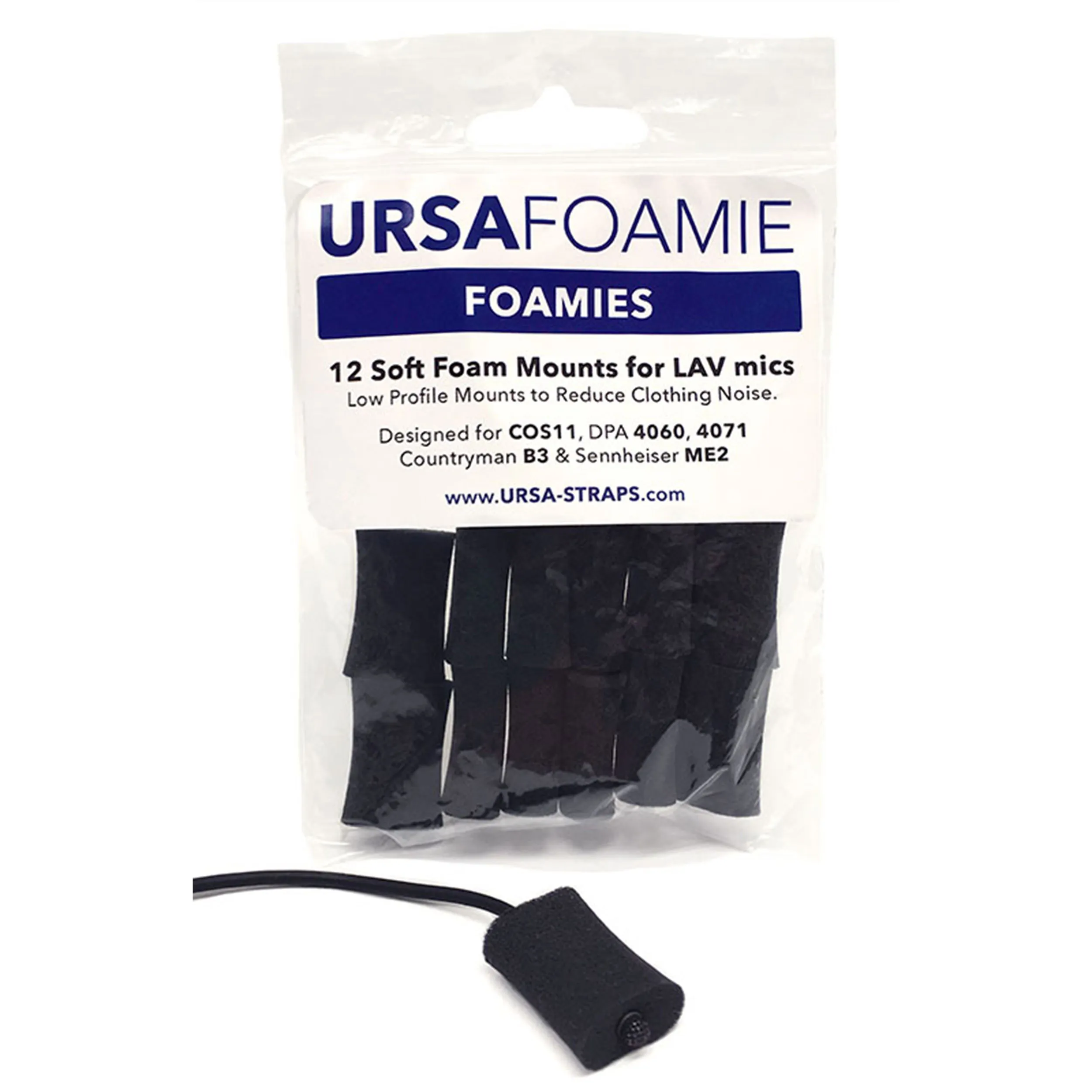 מגן ספוג רך לנק מייק, צבע שחור Ursa Straps Mini Foamies