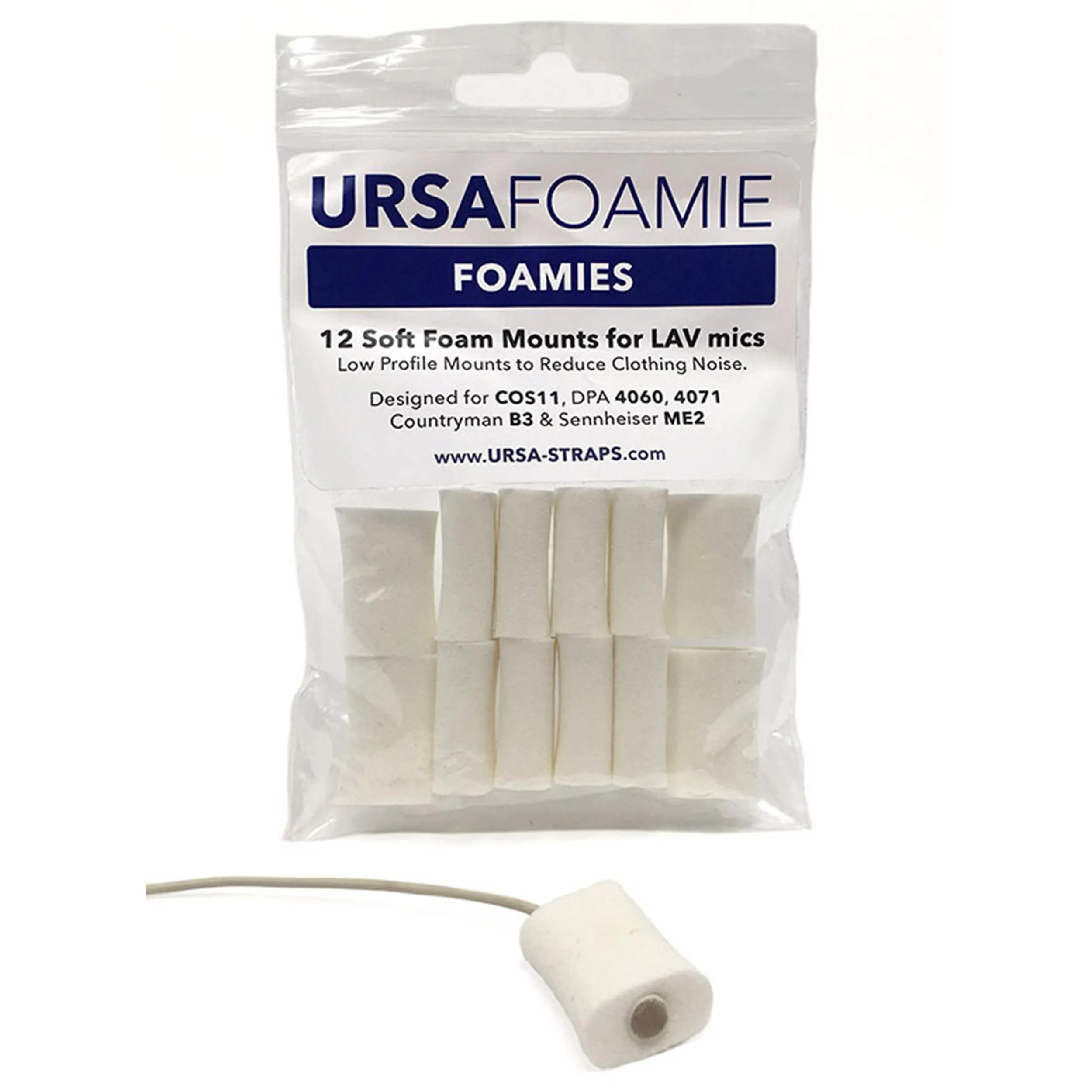 מגן ספוג רך לנק מייק, צבע לבן Ursa Straps Mini Foamies