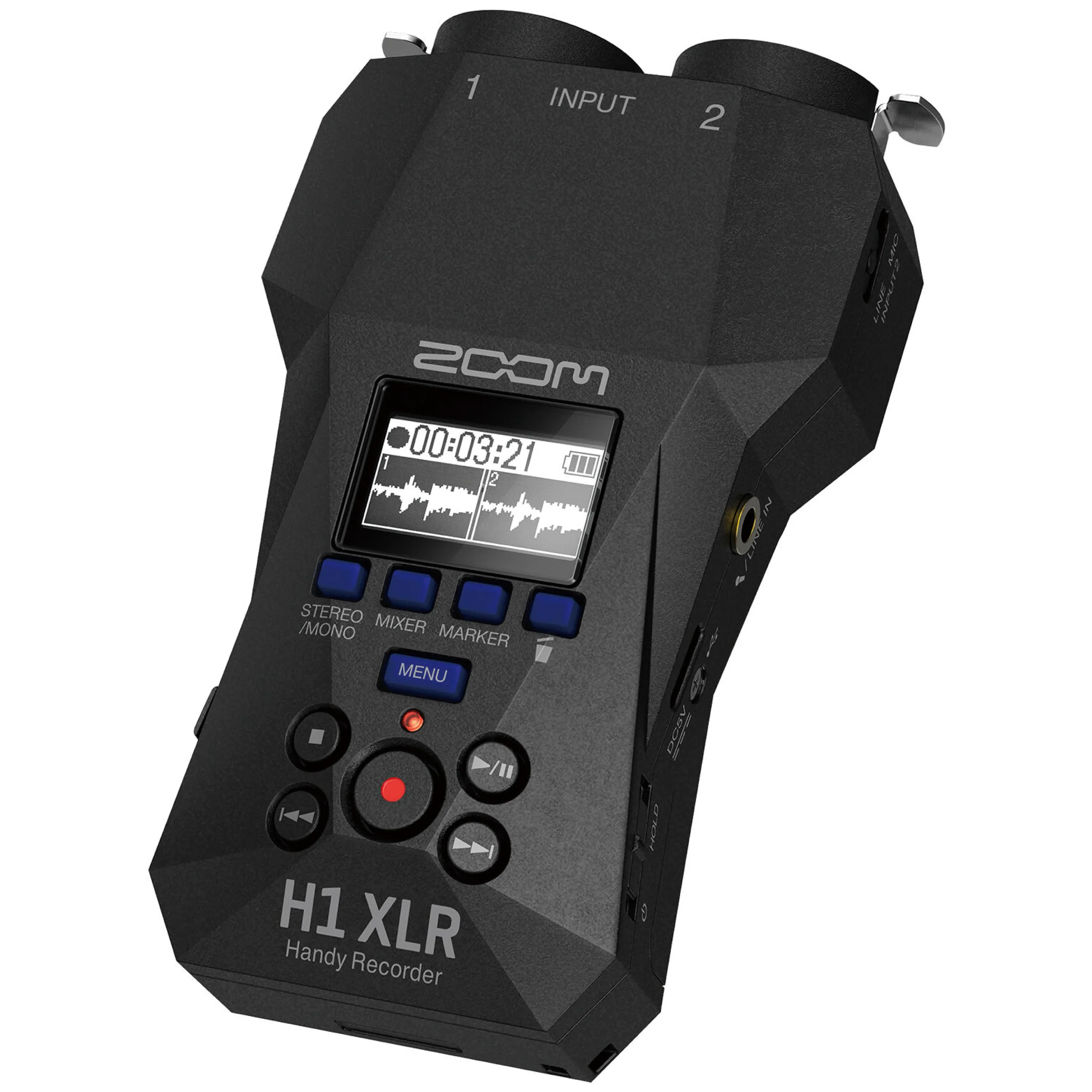 מקליט אודיו נייד 32Bit Float דיגיטלי Zoom H1 XLR