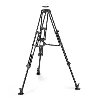 חצובת וידאו מקצועית 3 שלבים עם ספרדר אמצעי Manfrotto MVTTWINMA