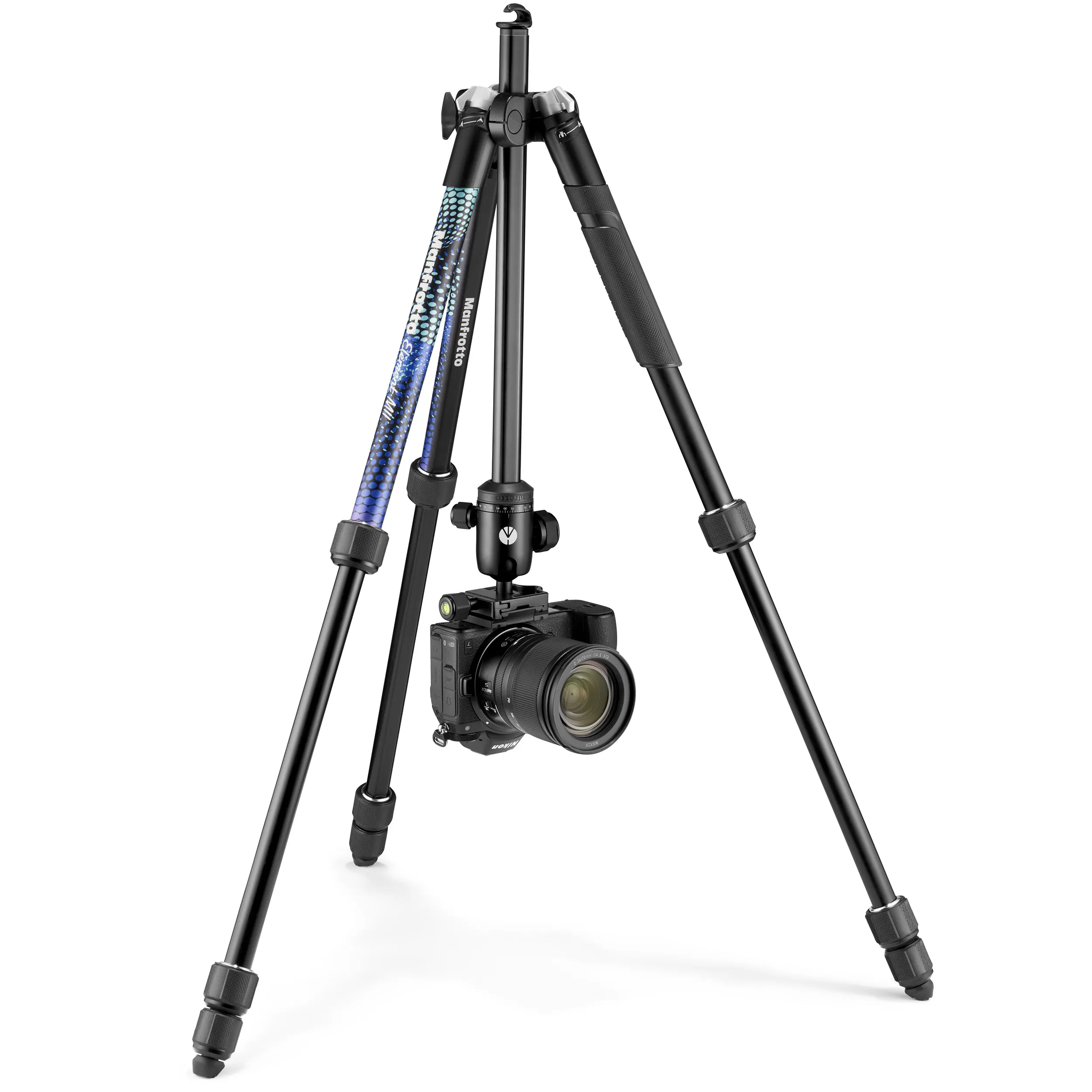 חצובה עם ראש כדורי Manfrotto Element MII – כחולה