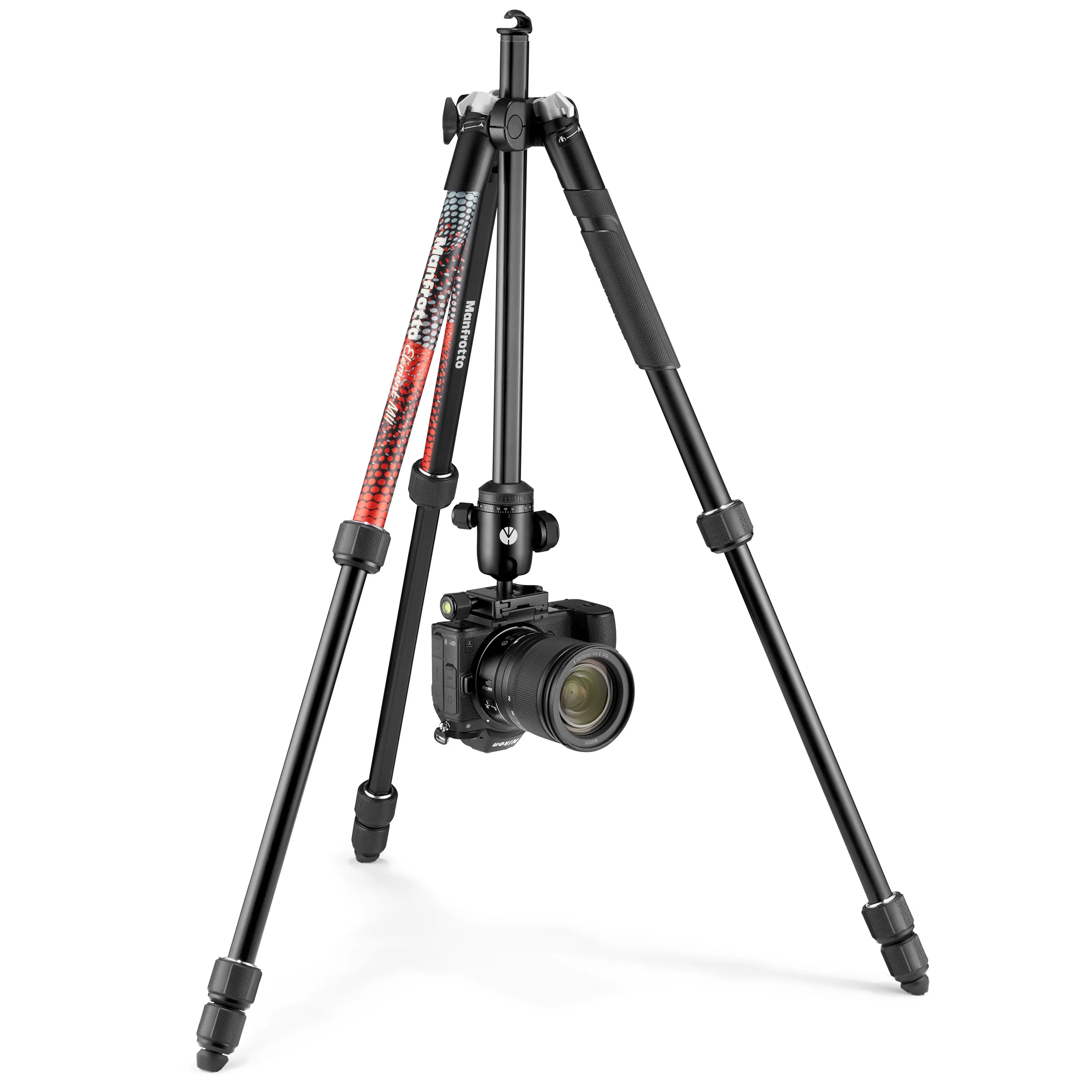 חצובה עם ראש כדורי Manfrotto Element MII – אדומה