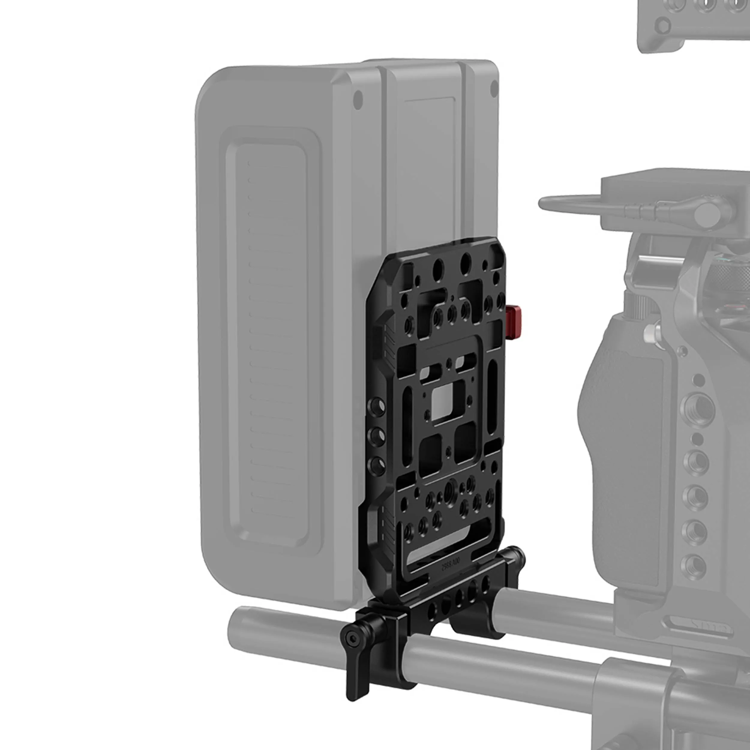 פלטה לסוללות V-LOCK עם מחבר למוטות 15 מ"מ SmallRig 3016