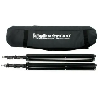 סט 2 חצובות תאורה ותיק Elinchrom