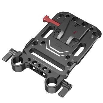 פלטה לסוללות V-LOCK עם מחבר למוטות 15 מ"מ SmallRig 3016