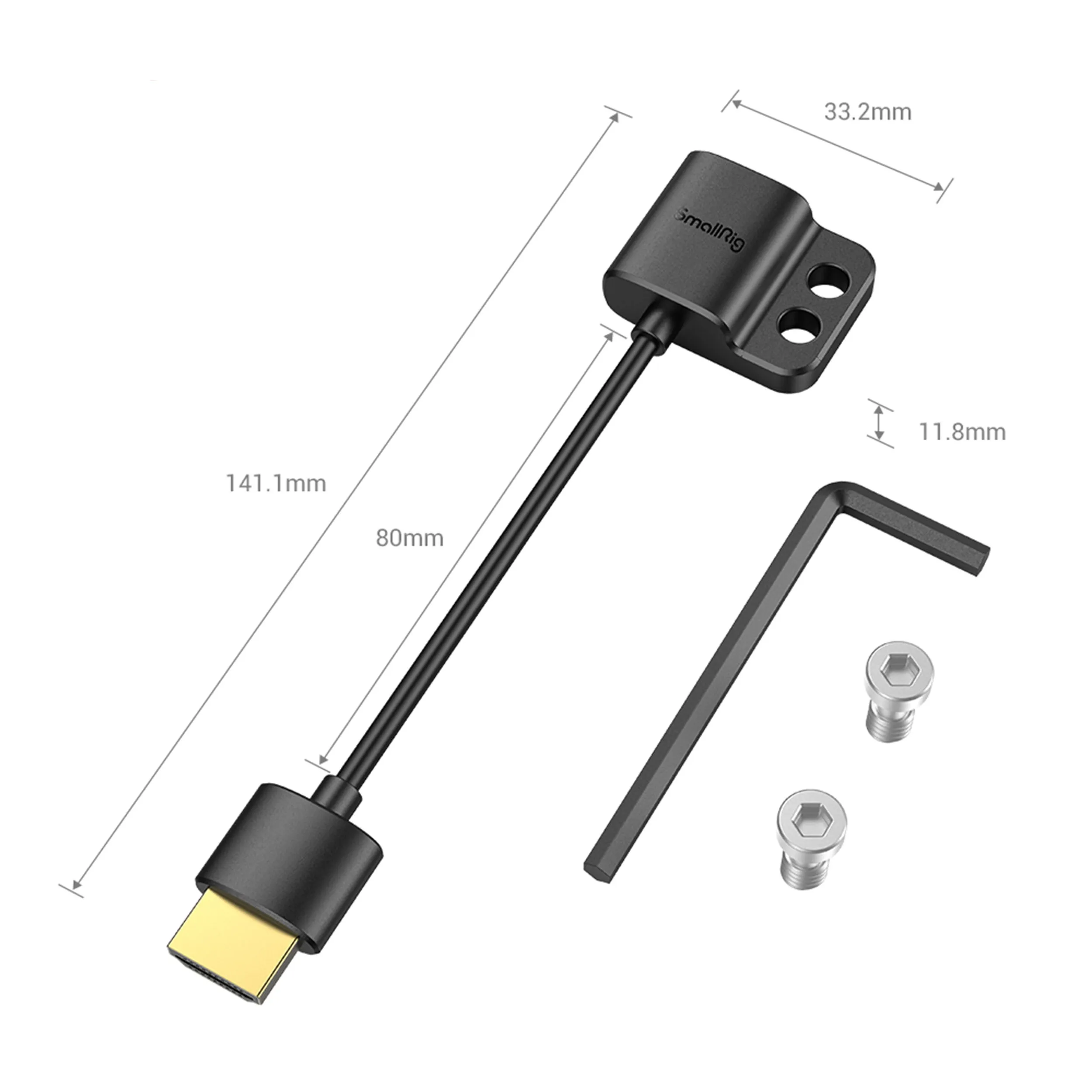 מחבר מאריך HDMI - HDMI לכלוב SmallRig 3019