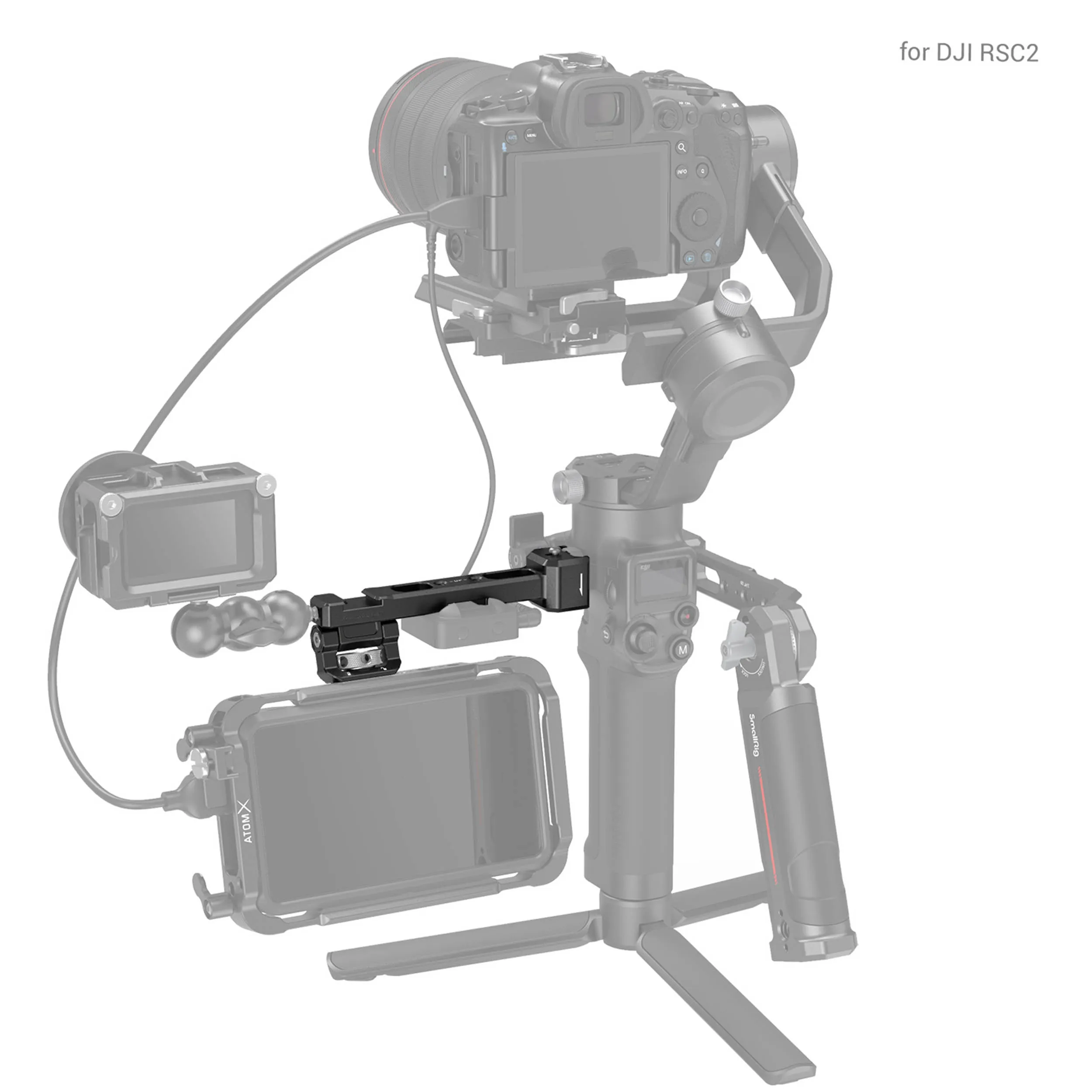 זרוע צד למוניטור עבור גימבל SmallRig 3026 DJI RS 2 /RSC 2/RS 3/RS 3 Pro/RS 3 mini