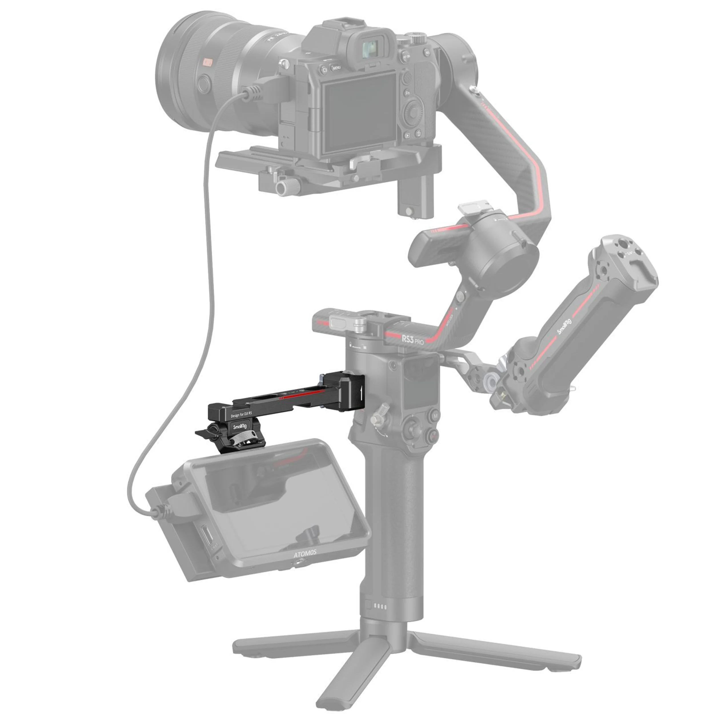 זרוע למוניטור עבור גימבלים SmallRig 3026B DJI RS 2/RSC 2/RS3/RS3 Mini /RSC3