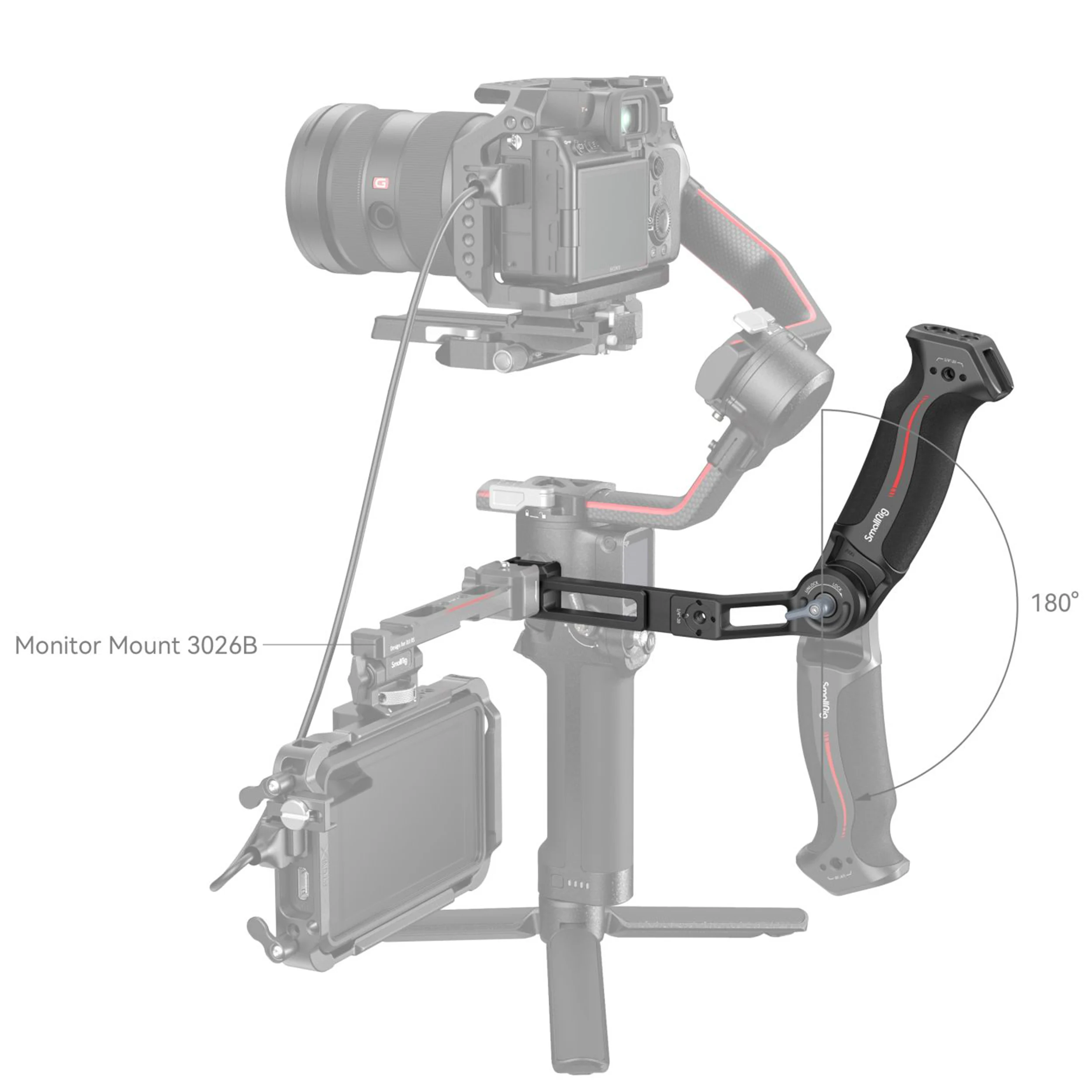 ידית אחיזה לגימבל SmallRig 3028C DJI RS 2 / RSC 2 / RS 3 / RS 3 Pro / RS 3 Mini