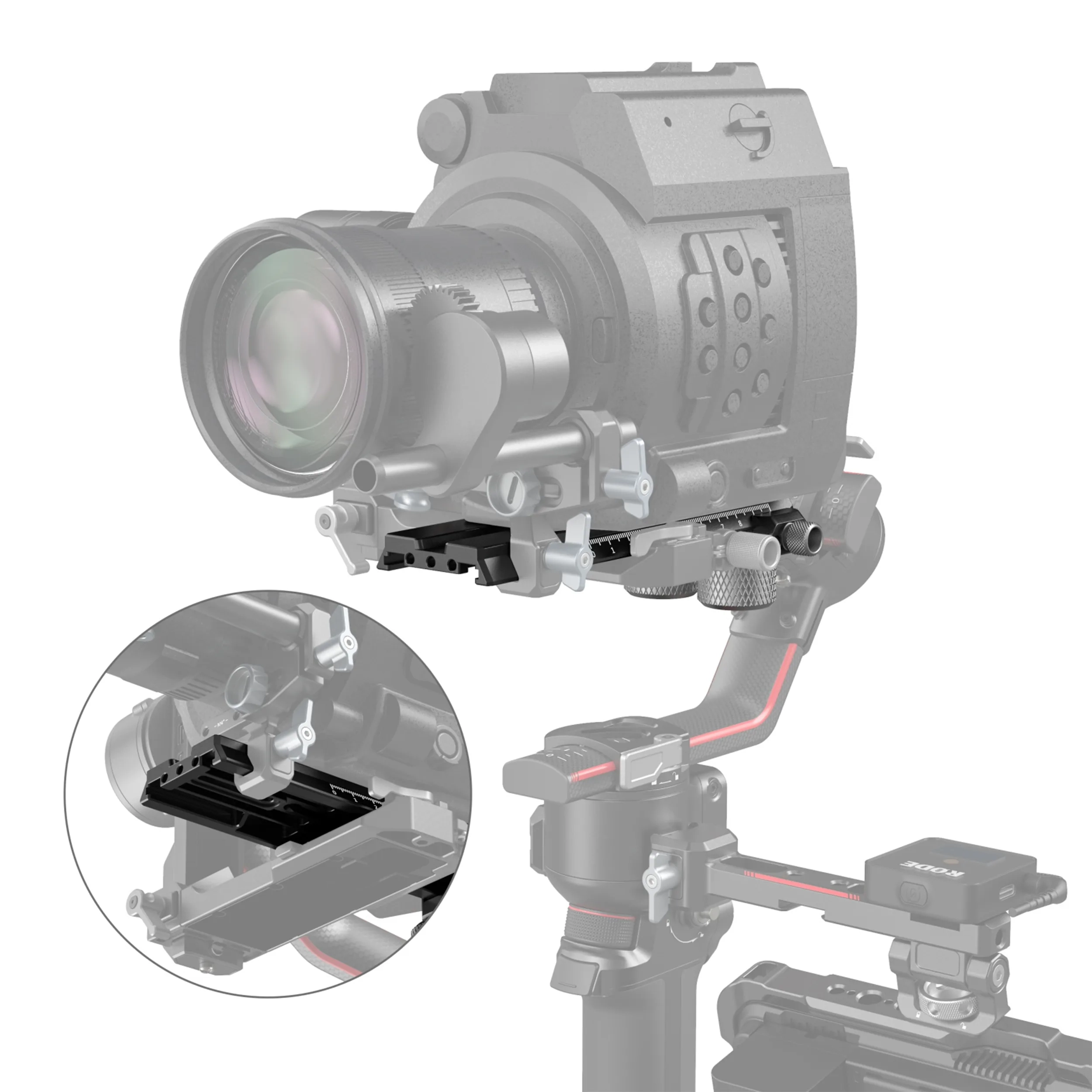בסיס מחבר מהיר לגימבלים SmallRig 3031B DJI RS 2/Ronin-S/RS 3/RS 3 Pro