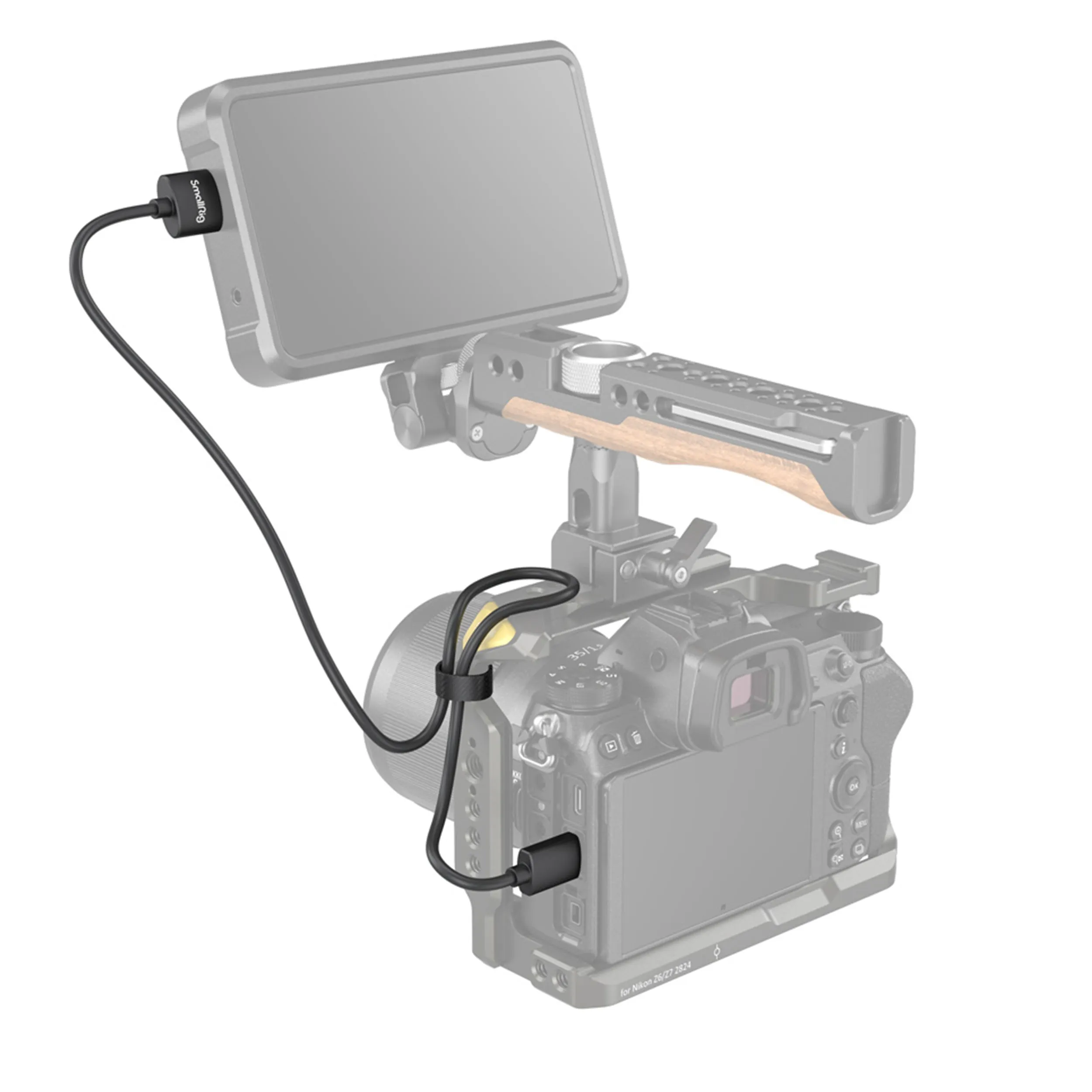 כבל דק 55 ס"מ HDMI - MINI HDMI דגם SmallRig 3041