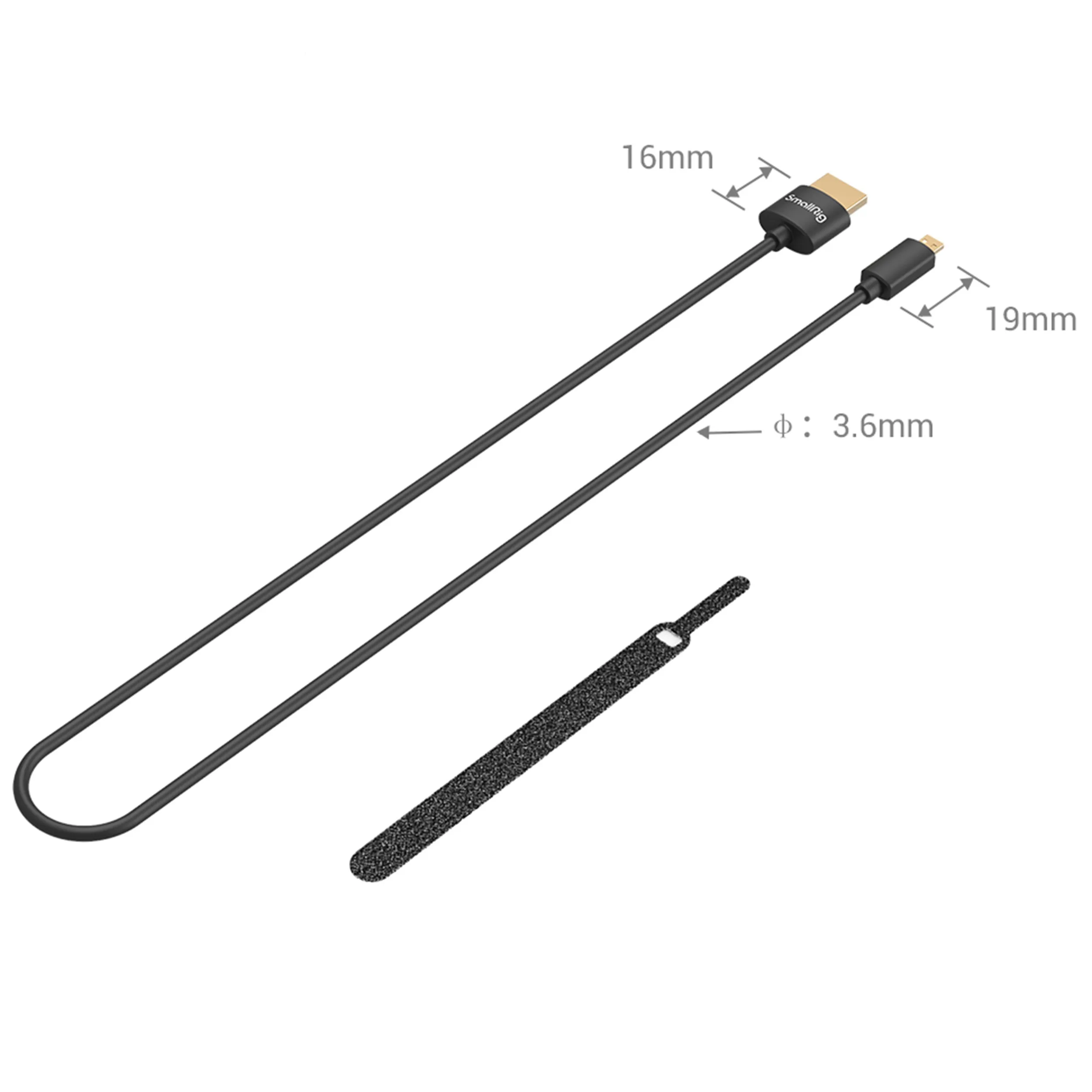 כבל דק 55 ס"מ HDMI - MICRO HDMI דגם SmallRig 3043