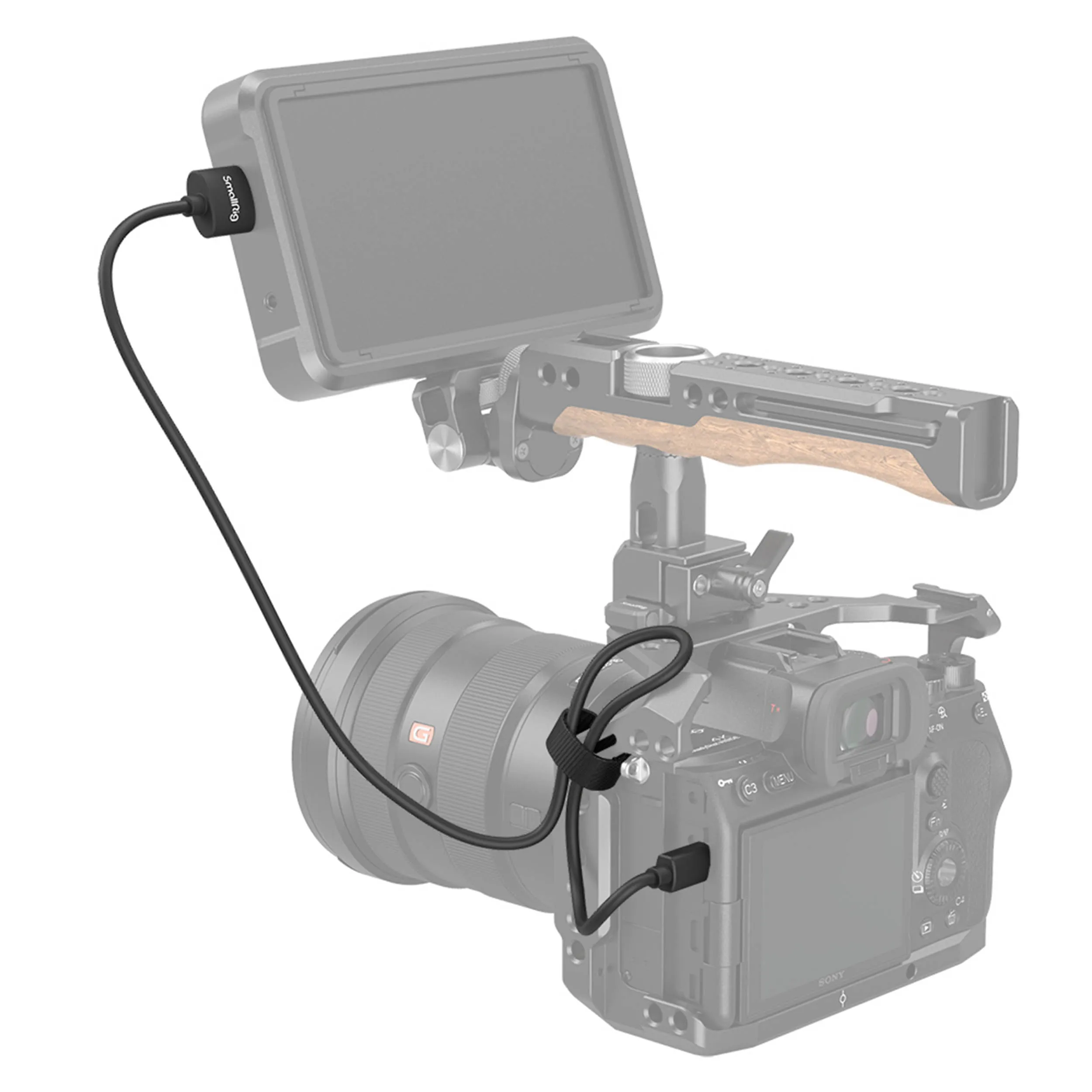 כבל דק 55 ס"מ HDMI - MICRO HDMI דגם SmallRig 3043