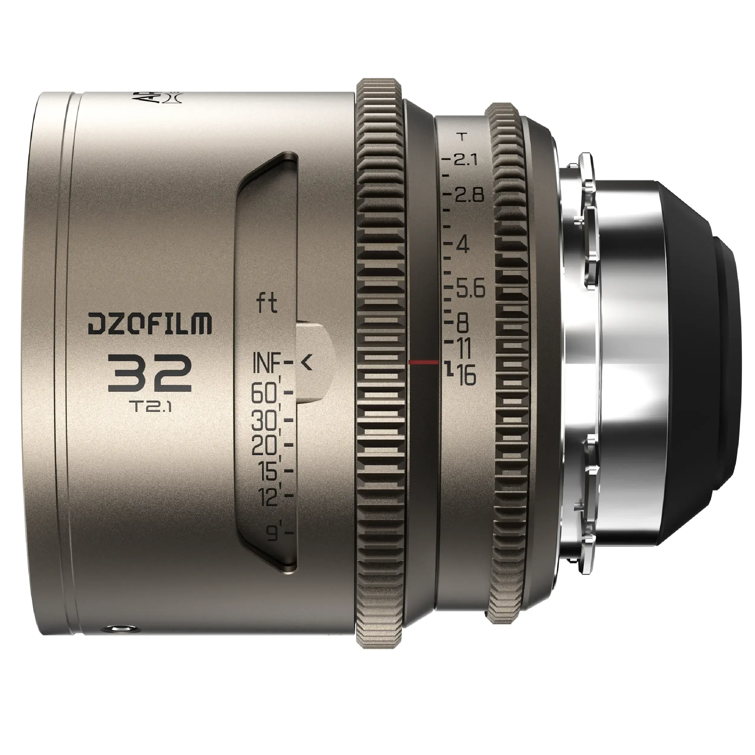 עדשת קולנוע פול פריים אנמורפית  32 מ"מ  DZOFILM Arcana PL-Mount T2.1