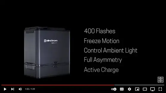 קיט מבזק 500W על סוללה ELB 500 TTL Dual To Go