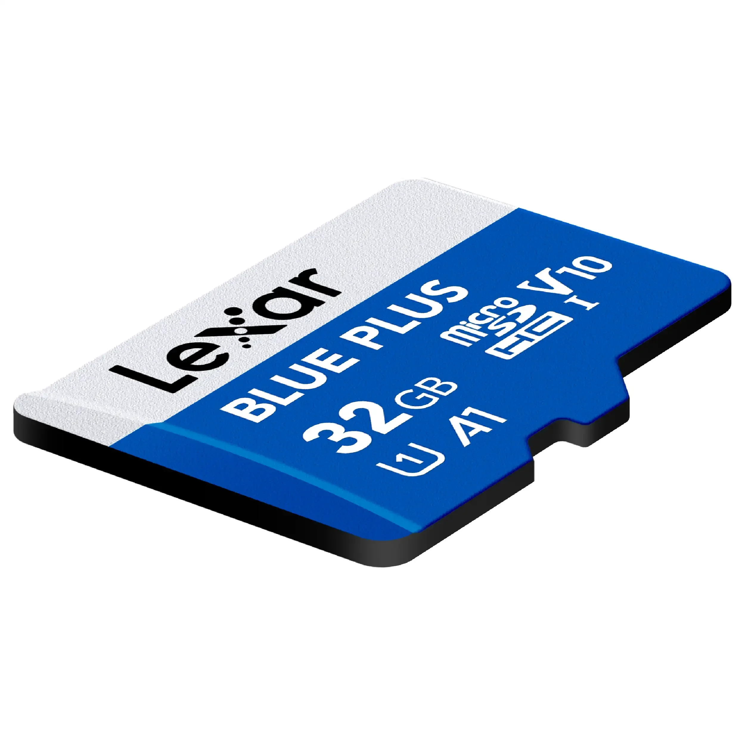כרטיס זיכרון 32GB עם מתאם Lexar® Blue Plus microSDHC™ UHS-I SD
