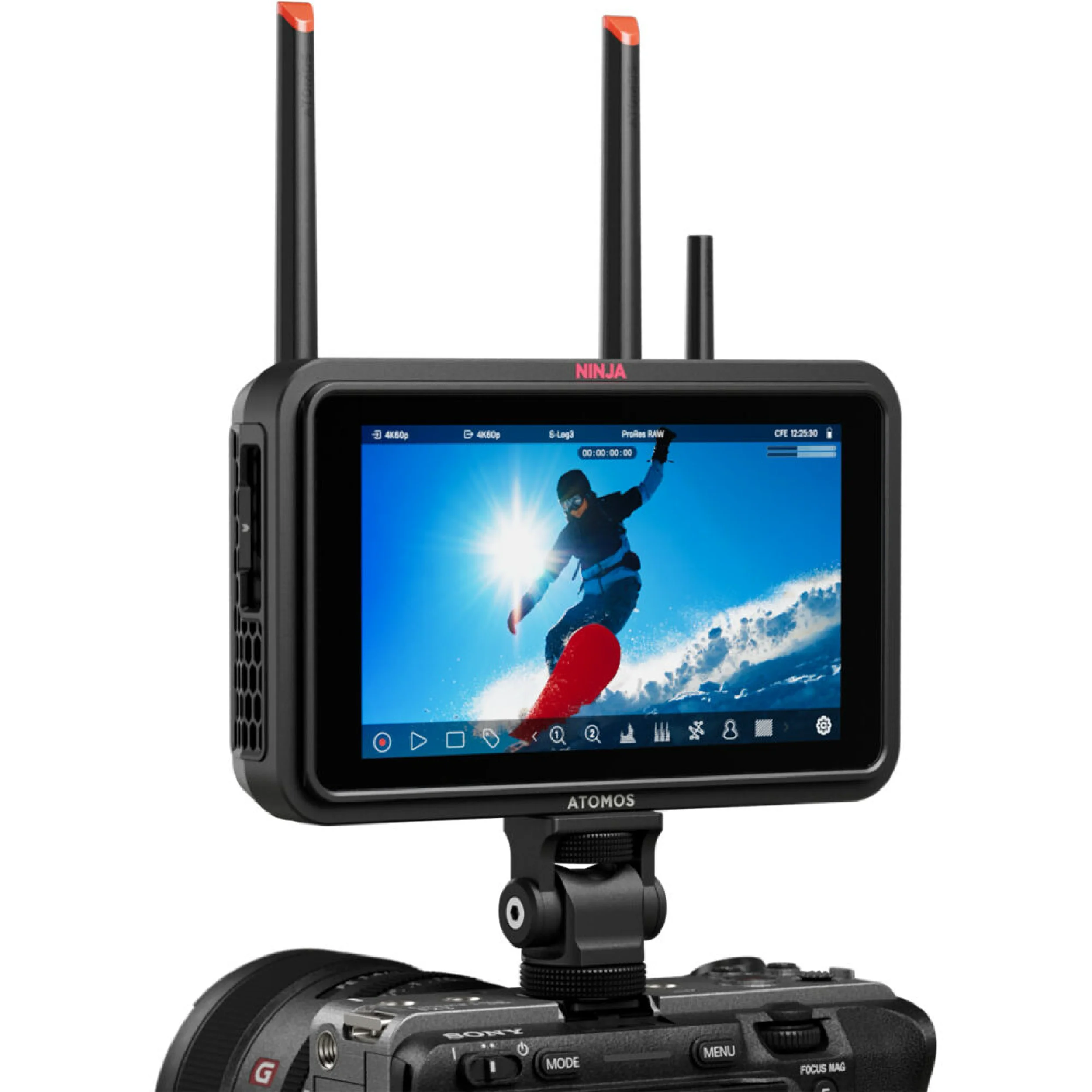מוניטור מקליט "5.2 מסך מגע Atomos Ninja TX SDI/HDMI HDR
