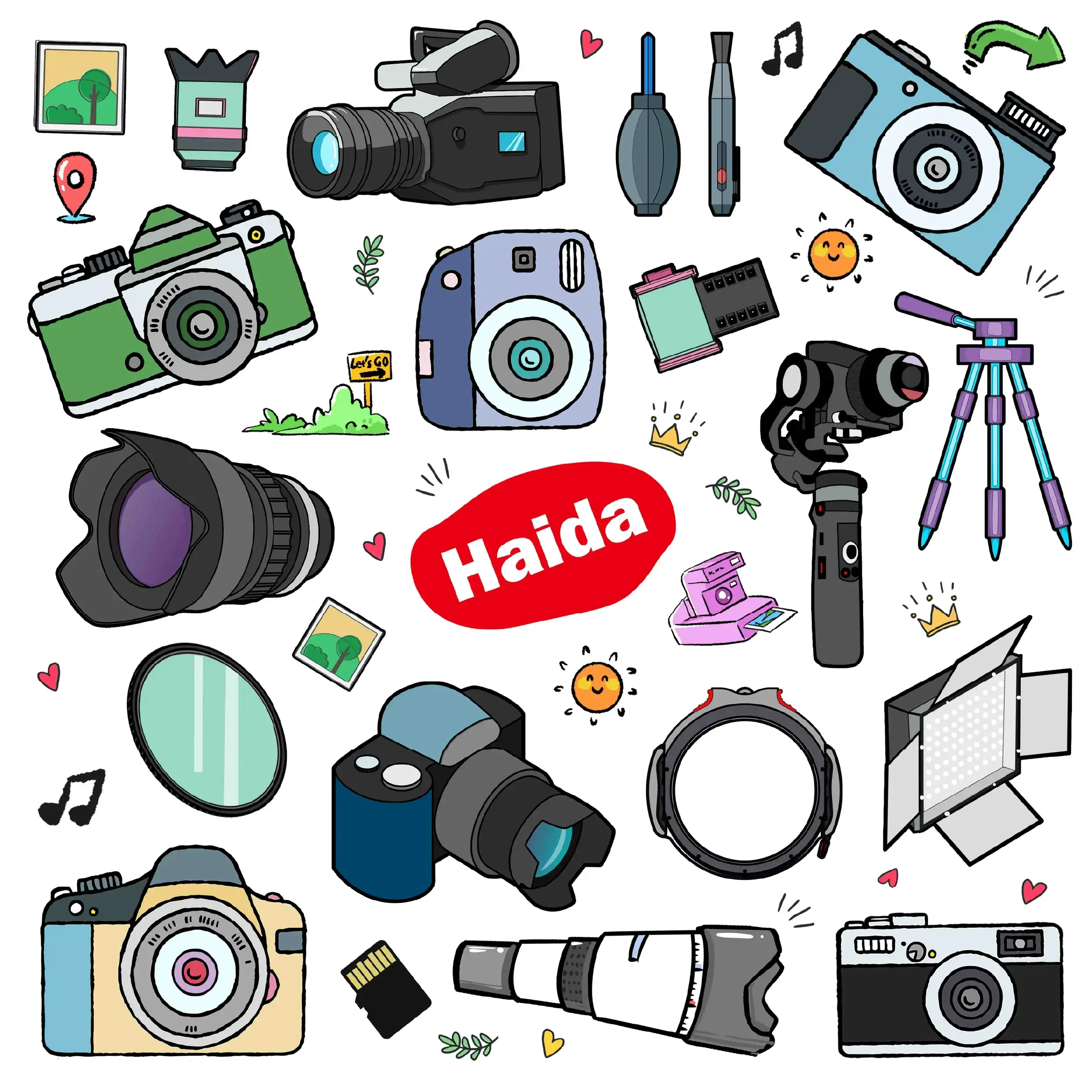 בד רב-תכליתי 55x55 ס"מ להגנה על ציוד Haida Photographic equipment