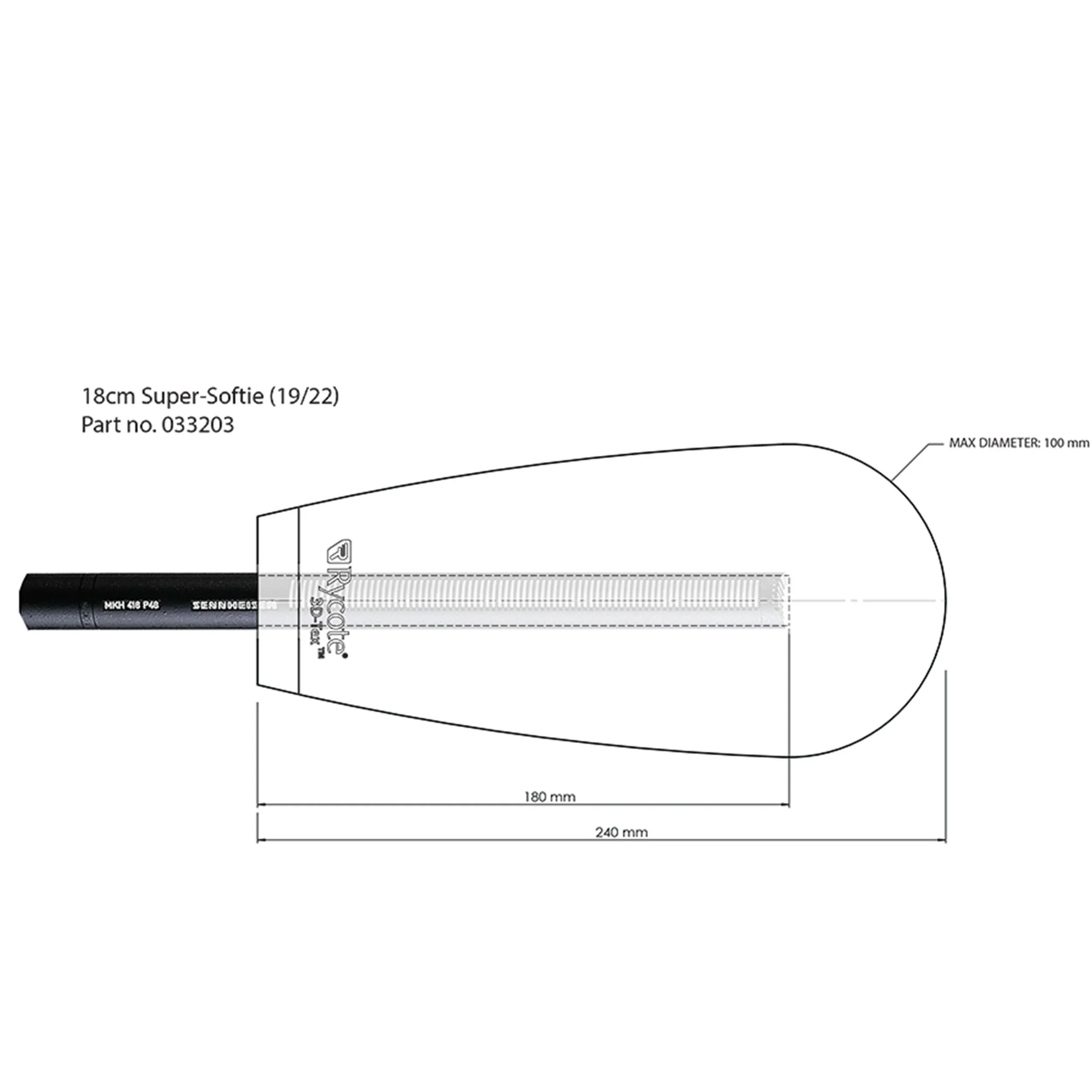 מגן רוח 18 ס"מ Rycote Super-Softie למיקרופון קונדנסר
