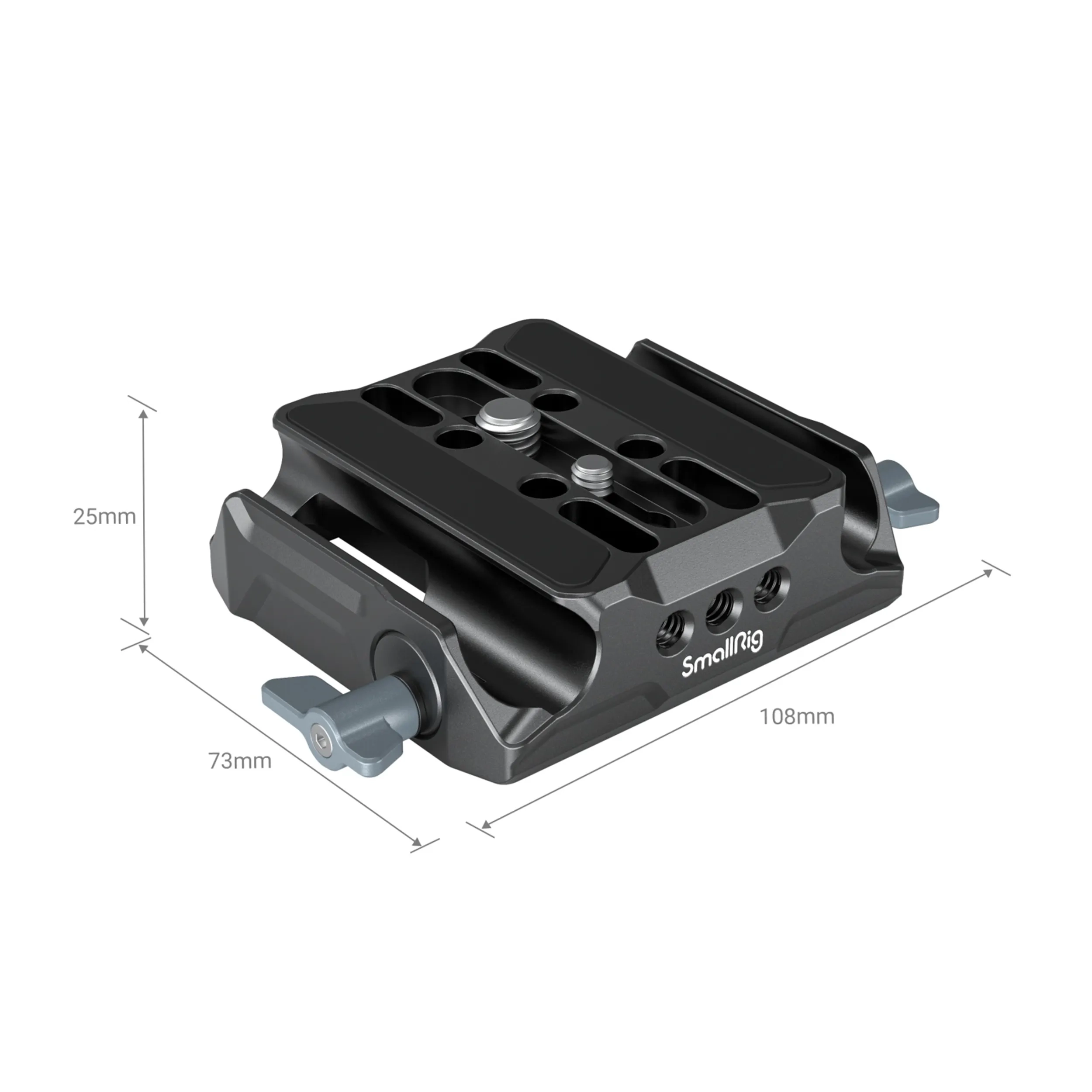 בסיס למצלמה עם חורים למוטות 15 מ"מ SmallRig 3357