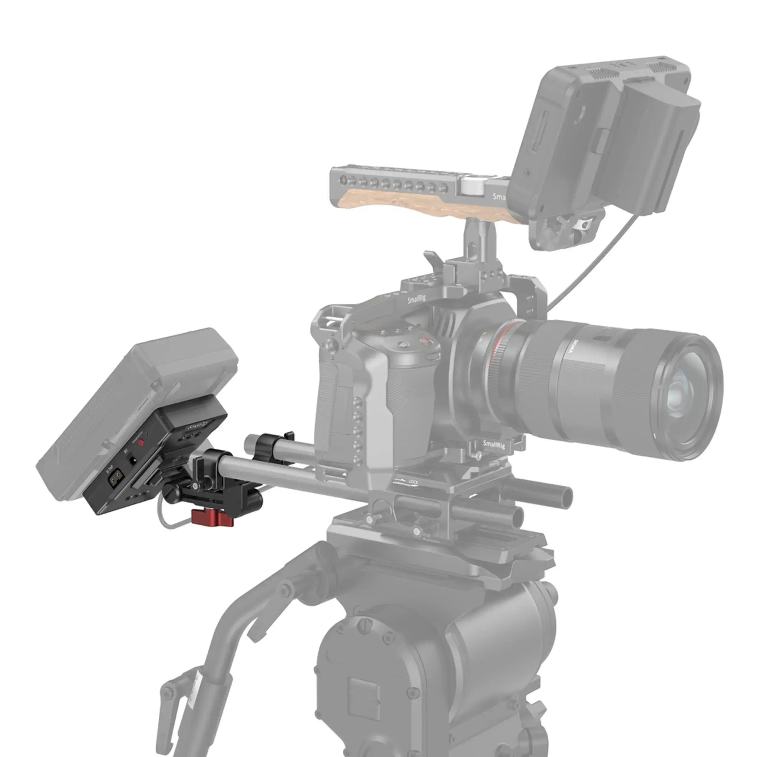 פלטה לסוללות V-LOCK עם זרוע מתכווננת SmallRig 3499