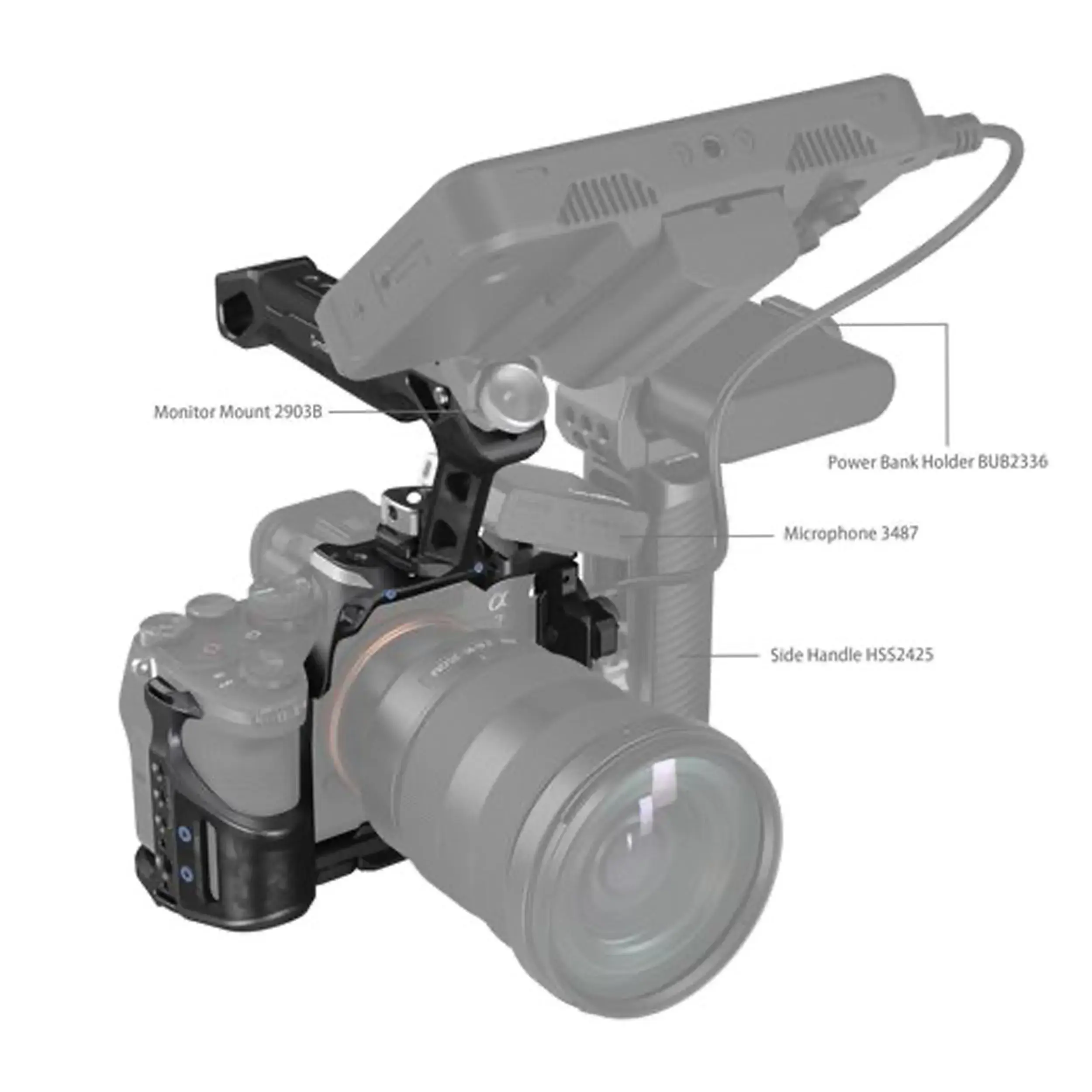 קיט כלוב בסיסי דגם "קרנף" למצלמות SmallRig 3708 Sony