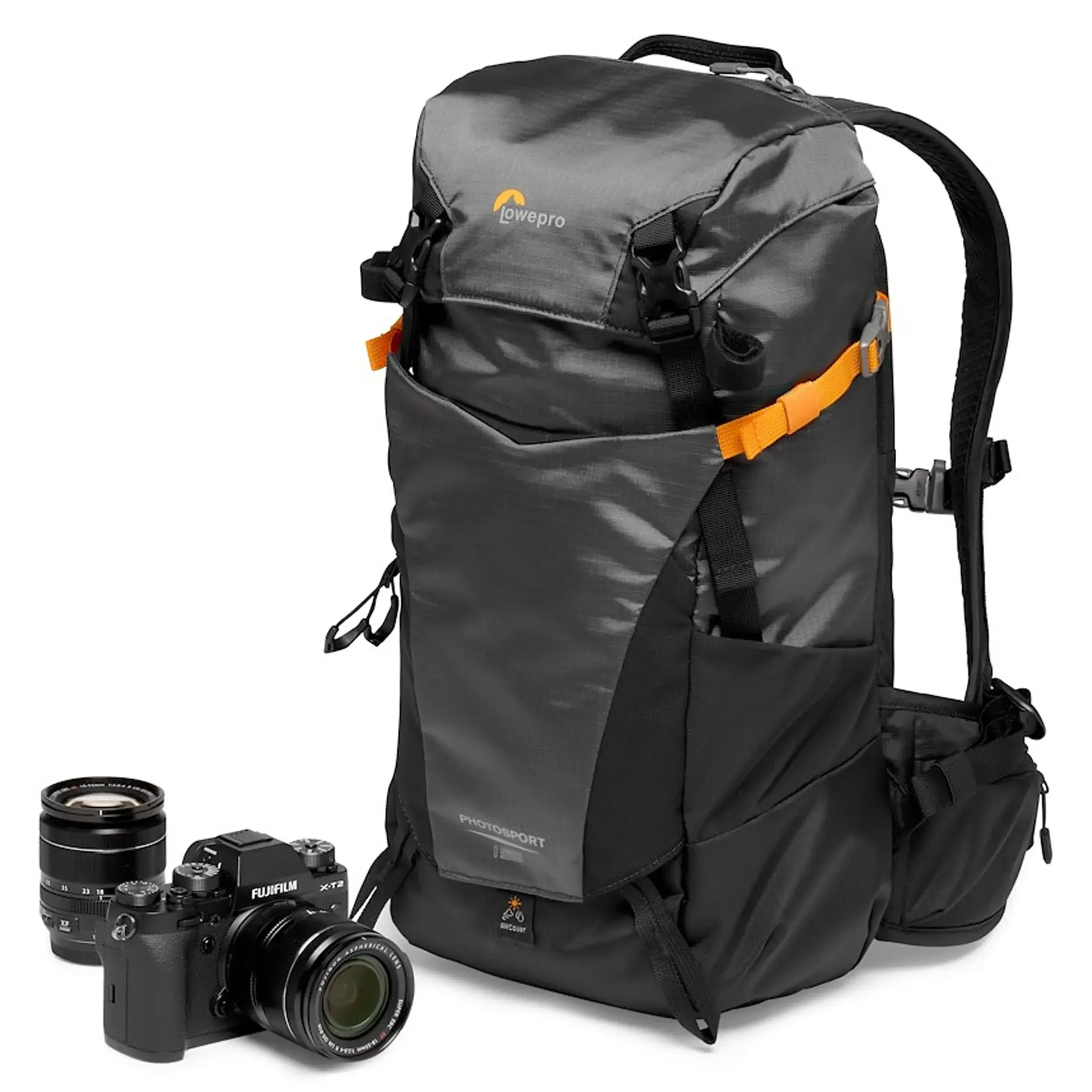 תיק גב אפור/שחור למצלמה Lowepro PhotoSport BP 15L AW III