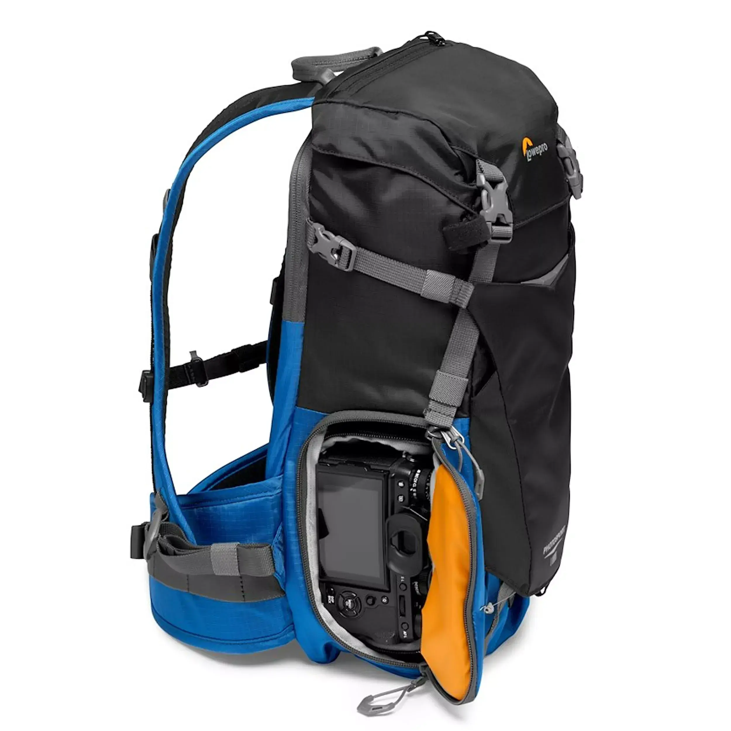 תיק גב שחור/כחול למצלמה Lowepro PhotoSport BP 15L AW III
