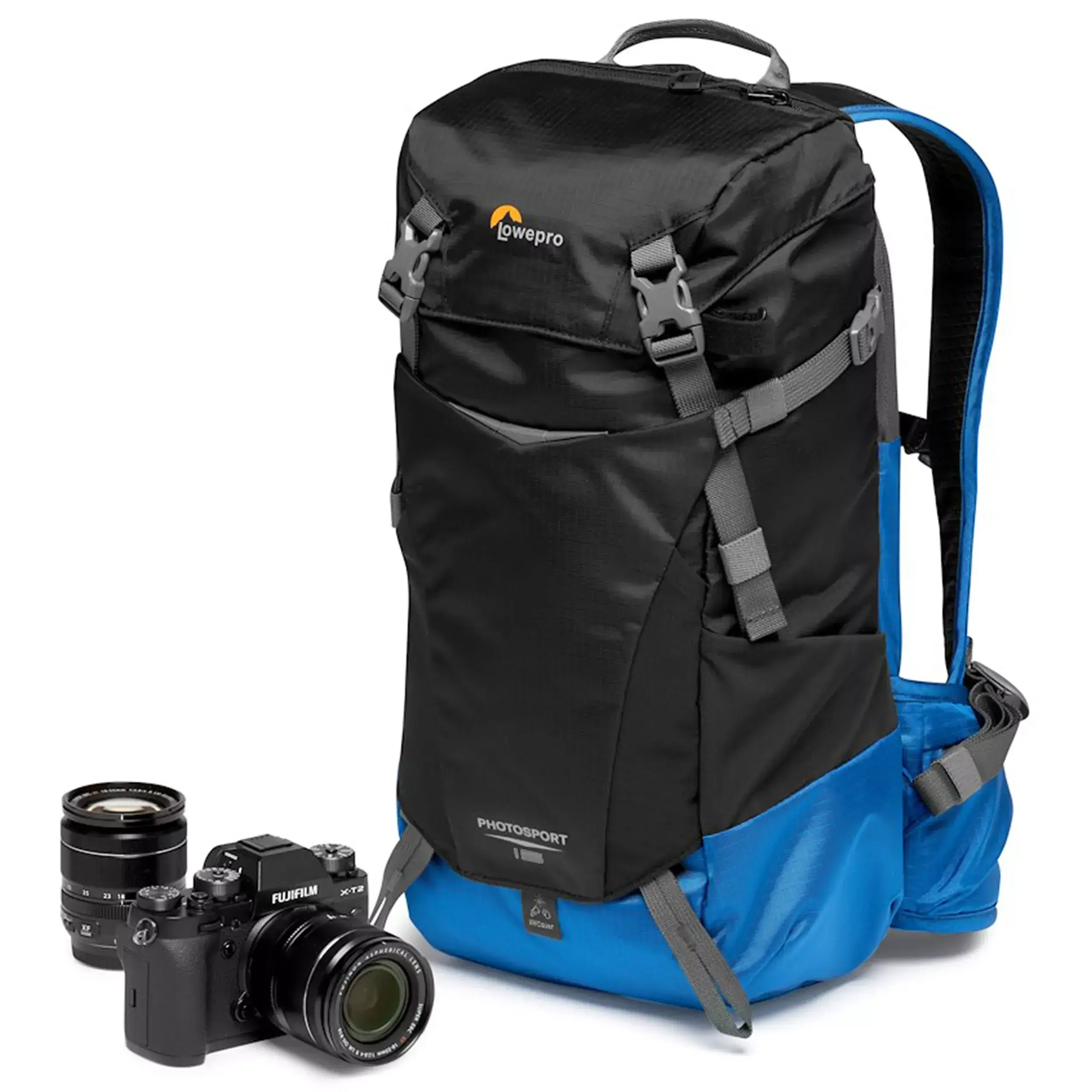 תיק גב שחור/כחול למצלמה Lowepro PhotoSport BP 15L AW III
