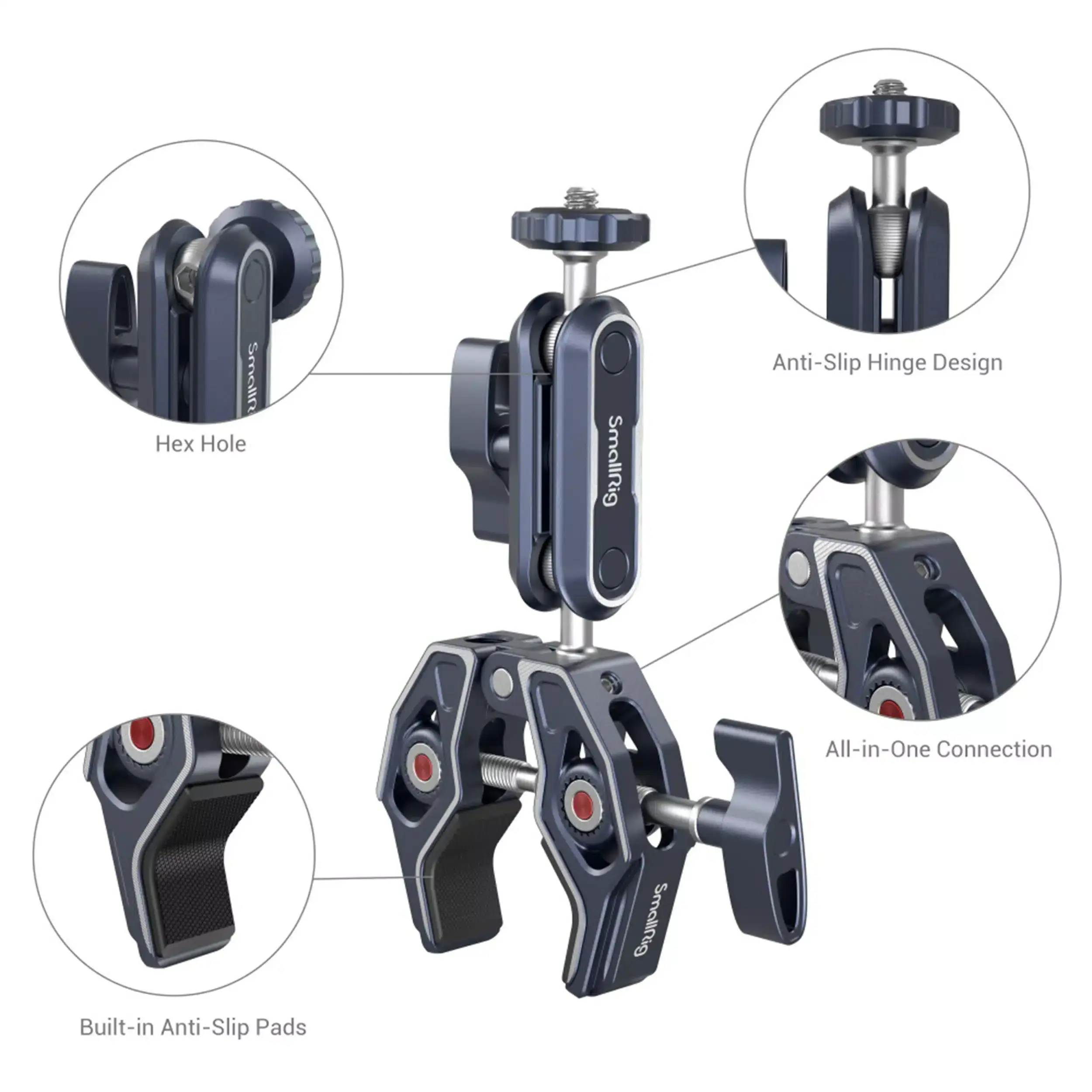 סופר קלאמפ עם זרוע למוניטור SmallRig 3757