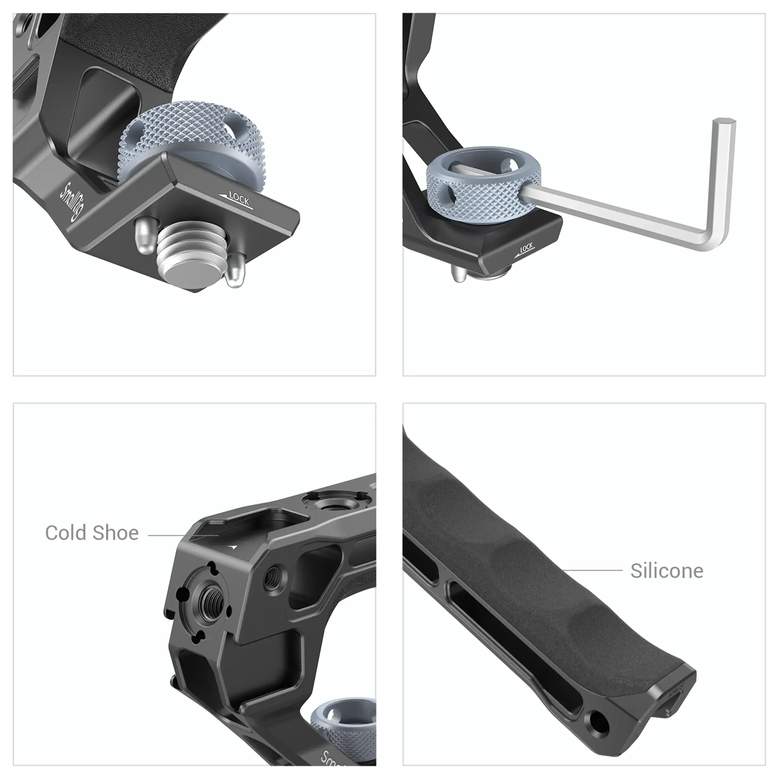 ידית אחיזה לכלוב עם חיבור SmallRig 3765 ARRI