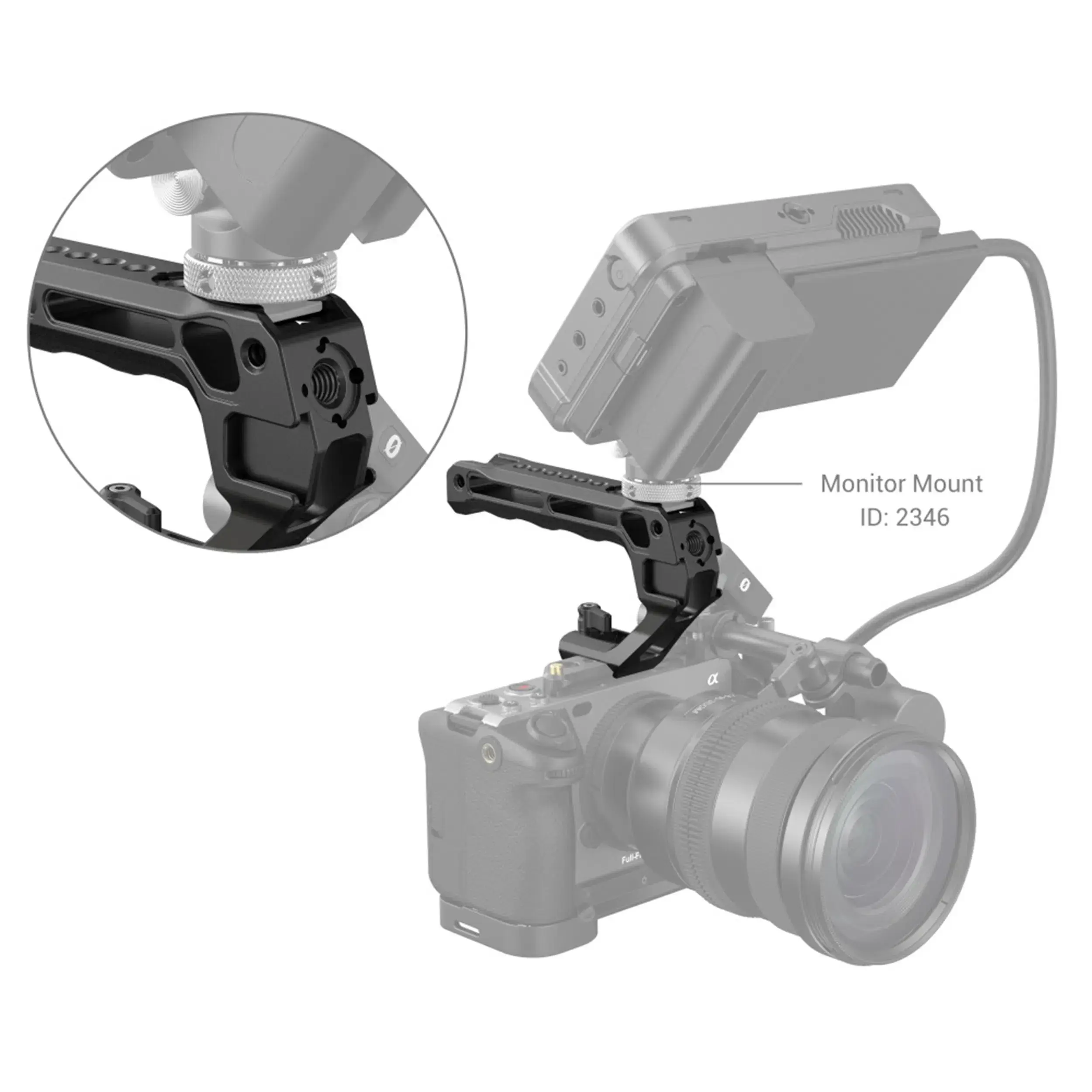 ידית אחיזה לכלוב עם חיבור SmallRig 3766 Nato