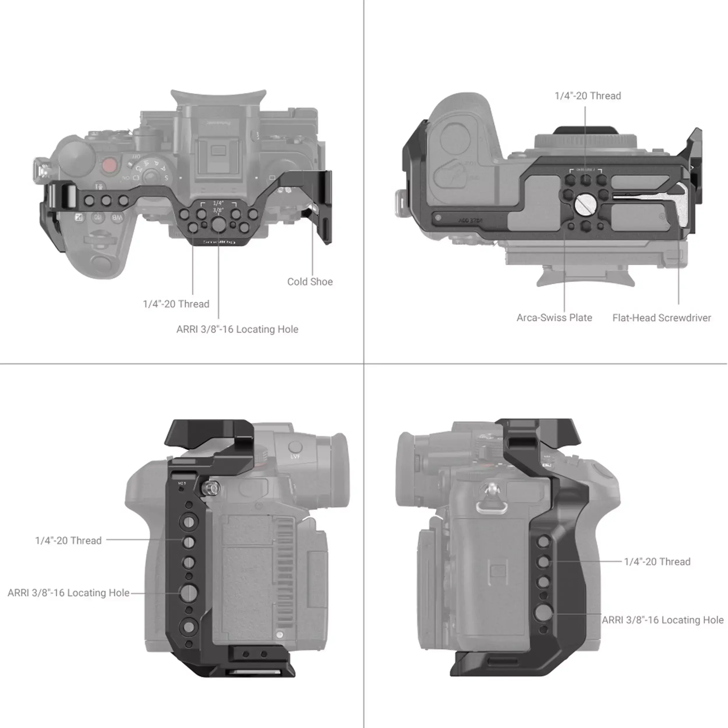 כלוב ייעודי למצלמת SmallRig 3784 PANASONIC GH6