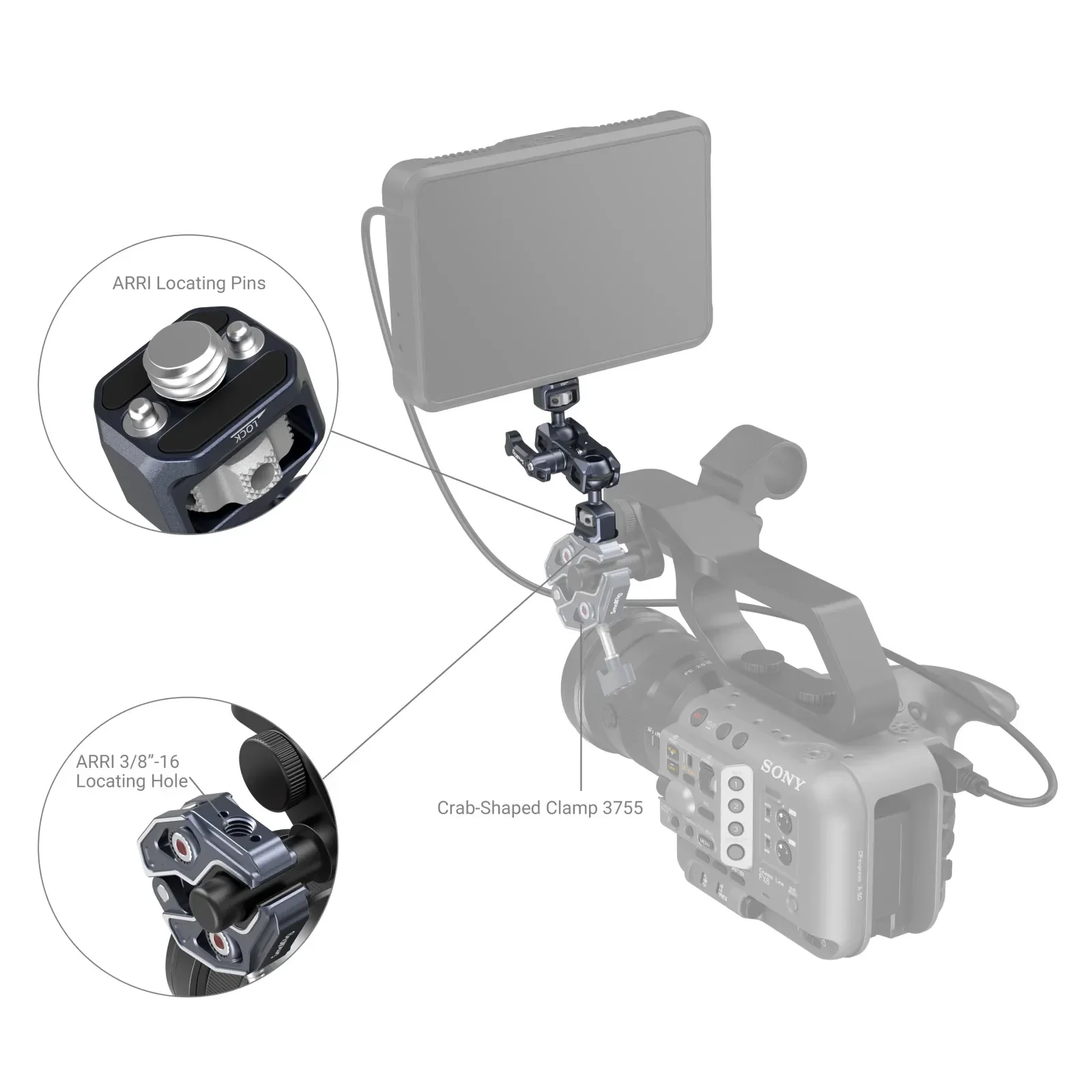 זרוע מפרקית "3/8-1/4" SmallRig 3874
